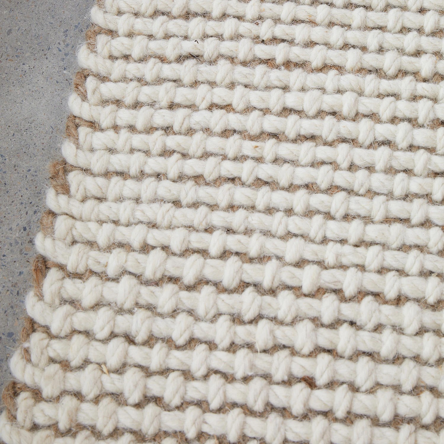 3 Common Ground Rugs Kingsley Cove 400x80cm - Large Runner Hand Loomed Wool & Jute Rug - White, 3 of 6