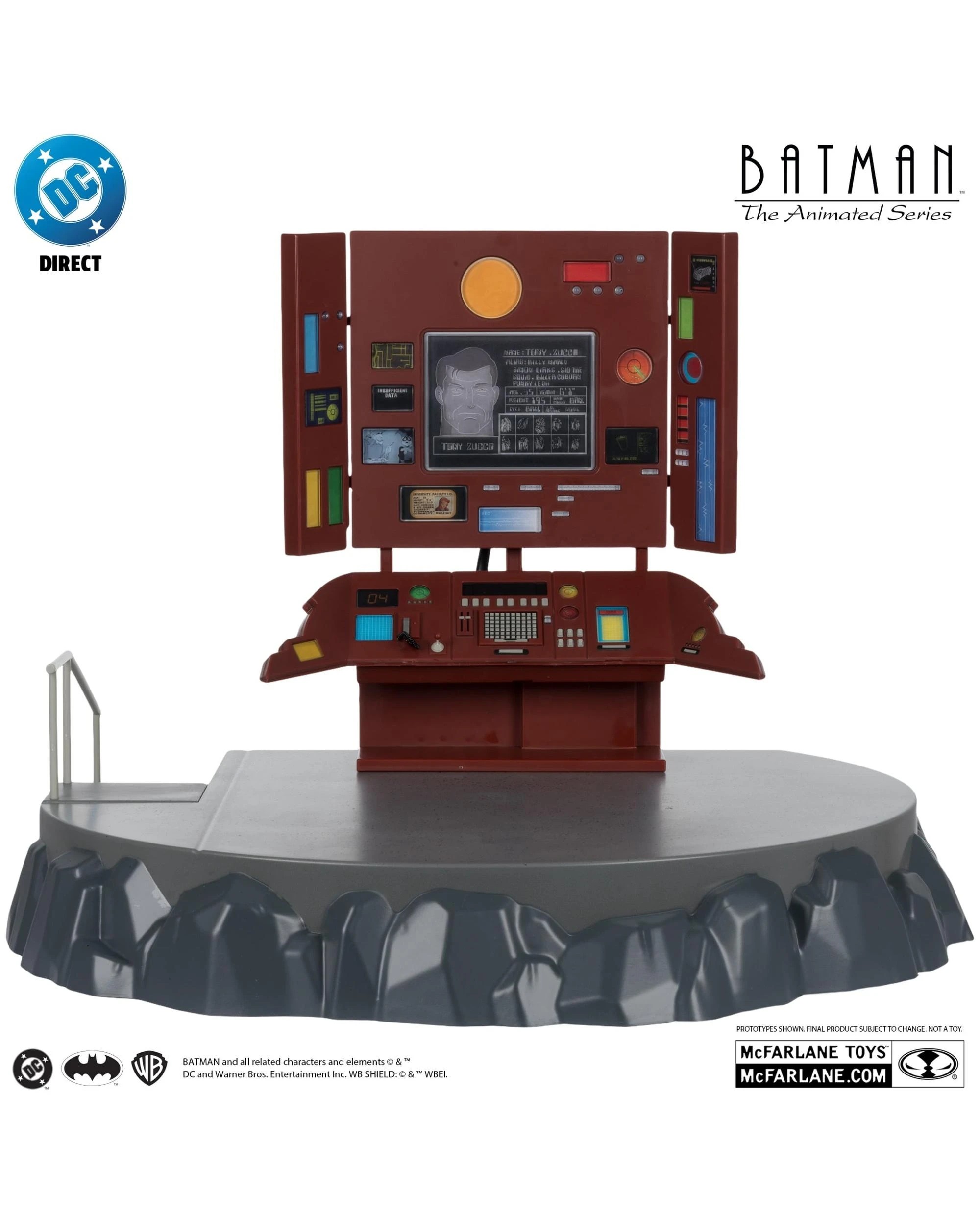 8 DC Direct Batman The Animated Series Batcave with Batman Gold Label Playset, 8 of 10