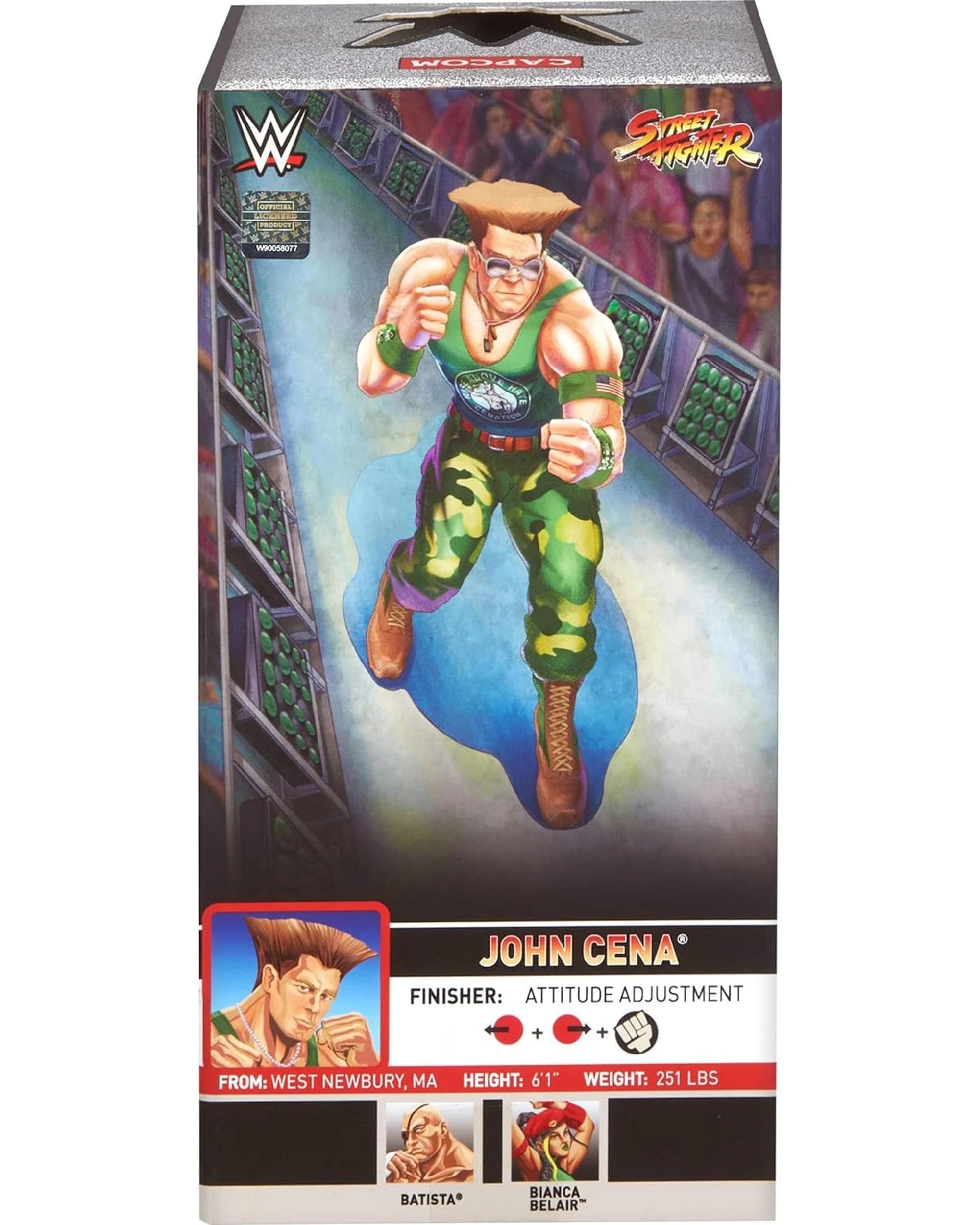 5 WWE X Street Fighter Elite Collection John Cena as Guile 6 inch Action Figure, 5 of 5