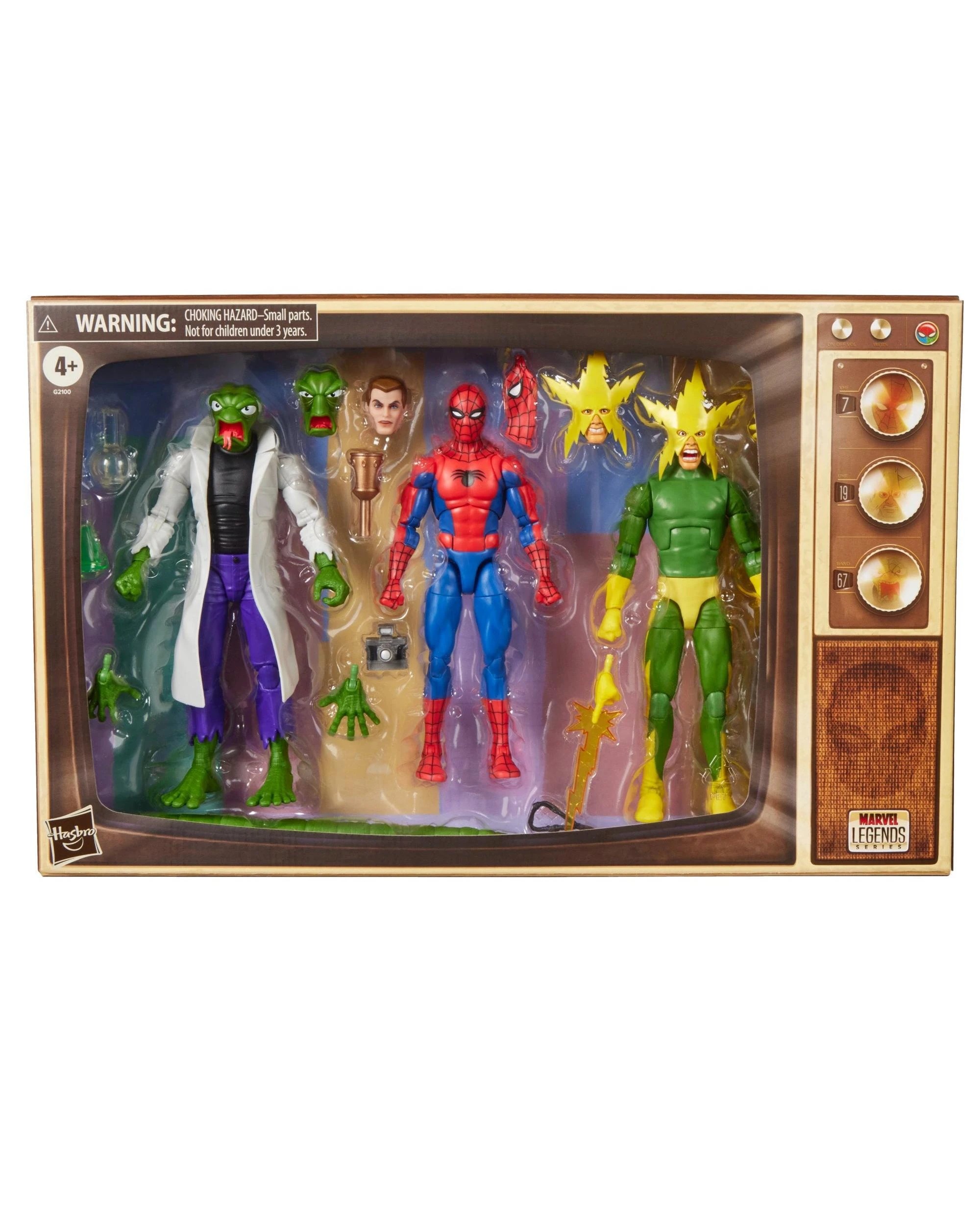 1 Marvel Legends Series Spider-Man Lizard and Electro 3 Pack Action Figures, 1 of 9