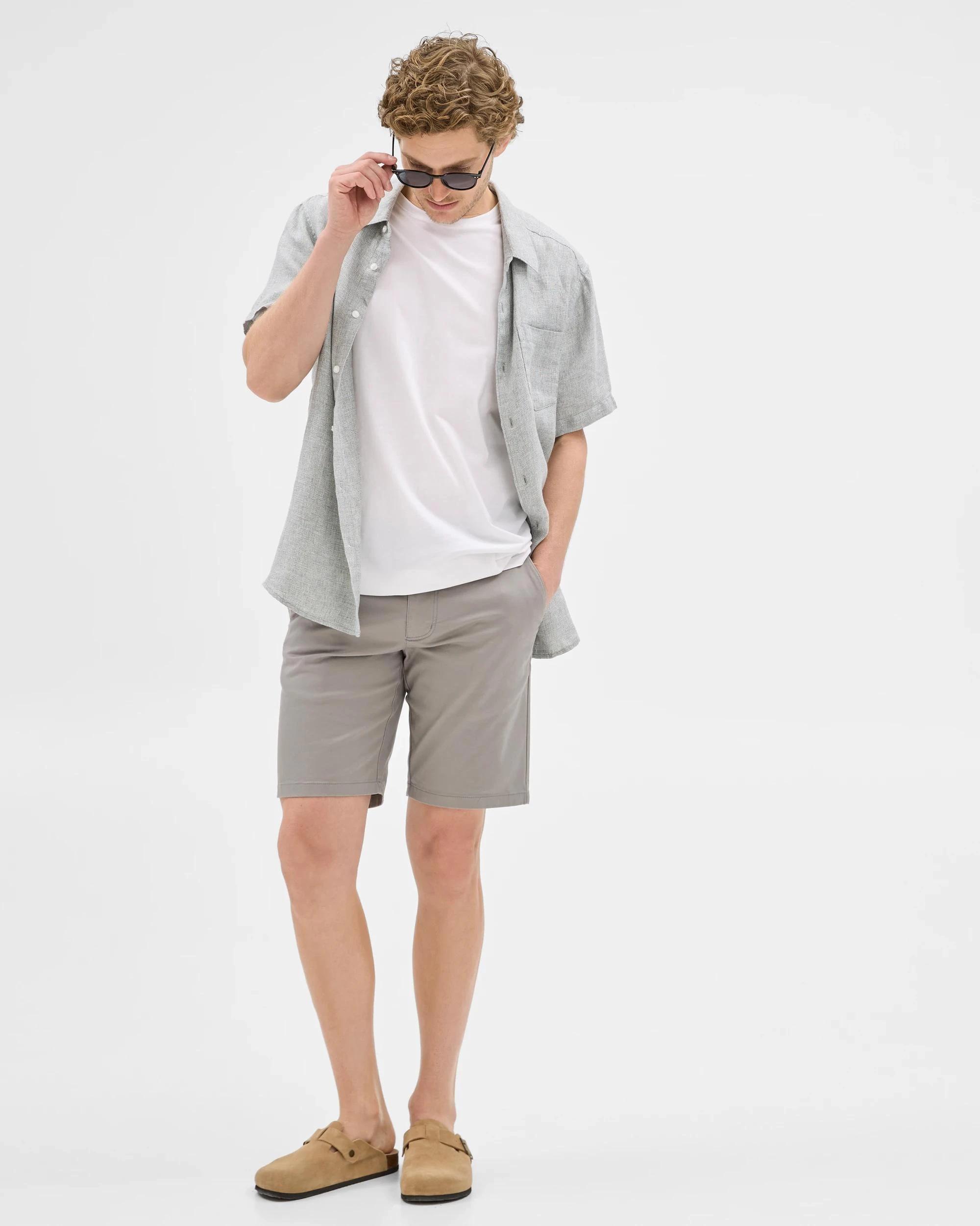 1 Target Australian Cotton Regular Stretch Chino Shorts STORM GREY, 1 of 7