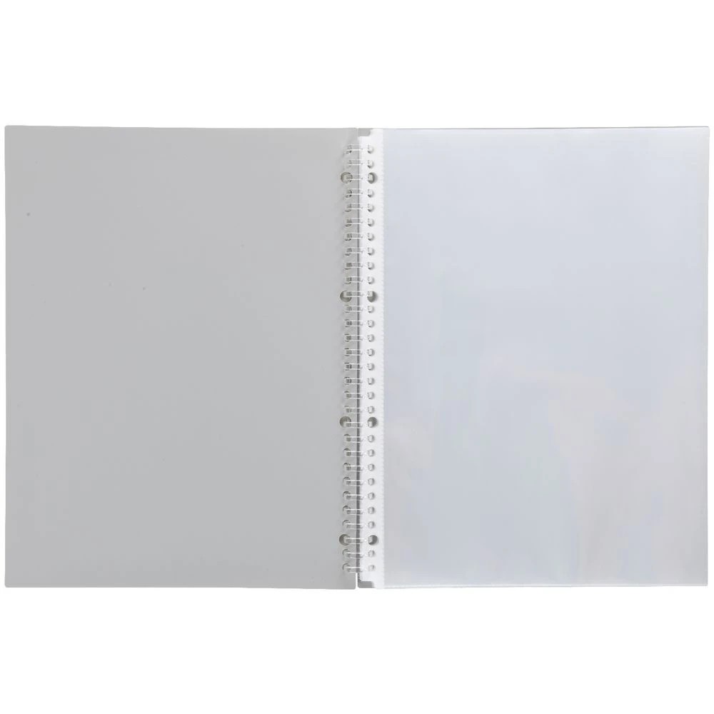 3 Aqua Drops Refillable Display Book A4 20 Pockets Vivid Grey, 3 of 4