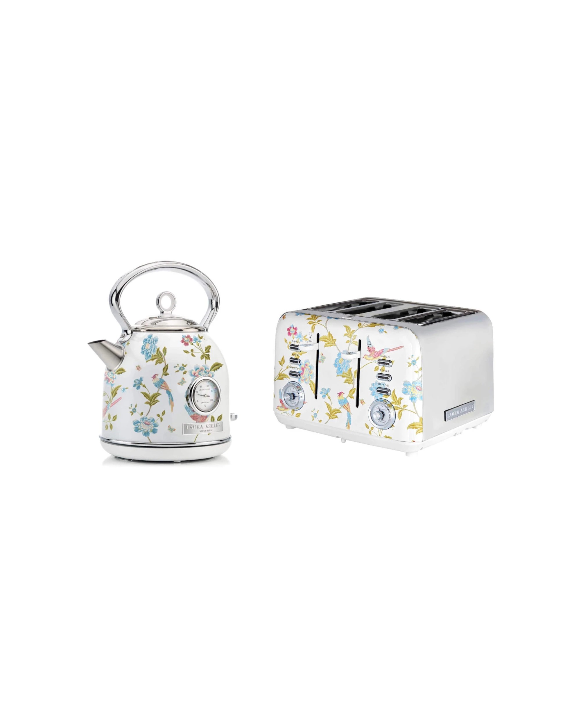 1 Laura Ashley Elveden 1.7L Electric Kettle And 4 Slice Toaster Combo - Pattern, 1 of 7
