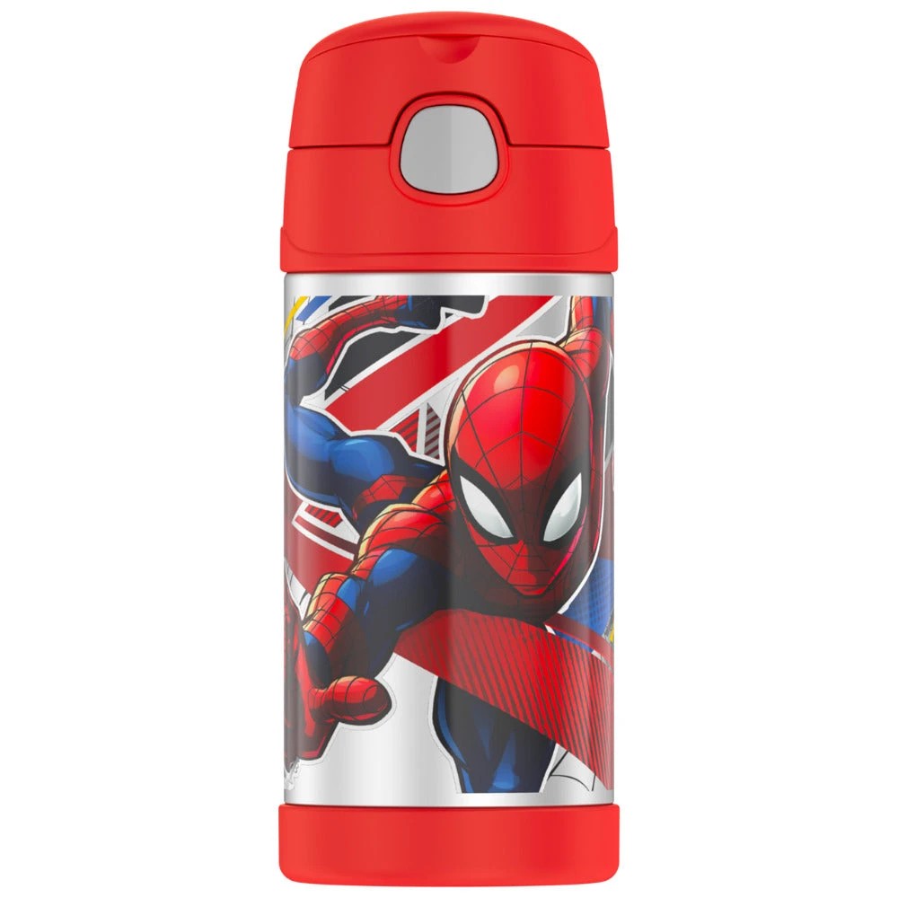 3 Thermos FUNtainer Vacuum Insulated Food Jar and Drink Bottle Set - Spiderman, 3 of 3