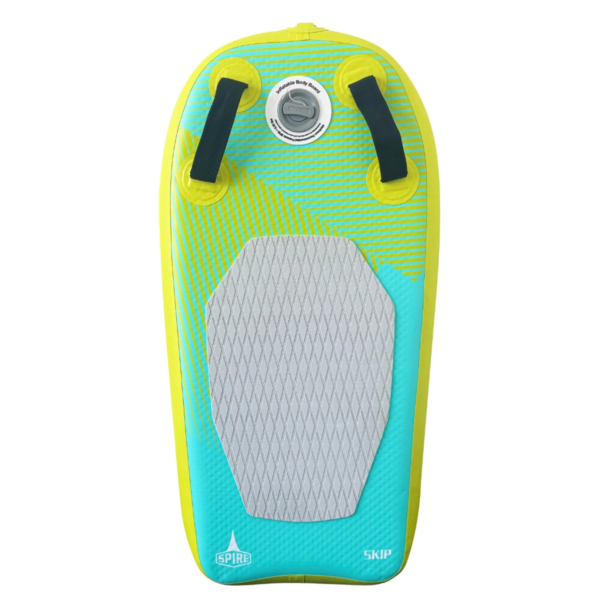 1 SPIRE Skip 84 cm Inflatable Kids Bodyboard - Green, 1 of 4