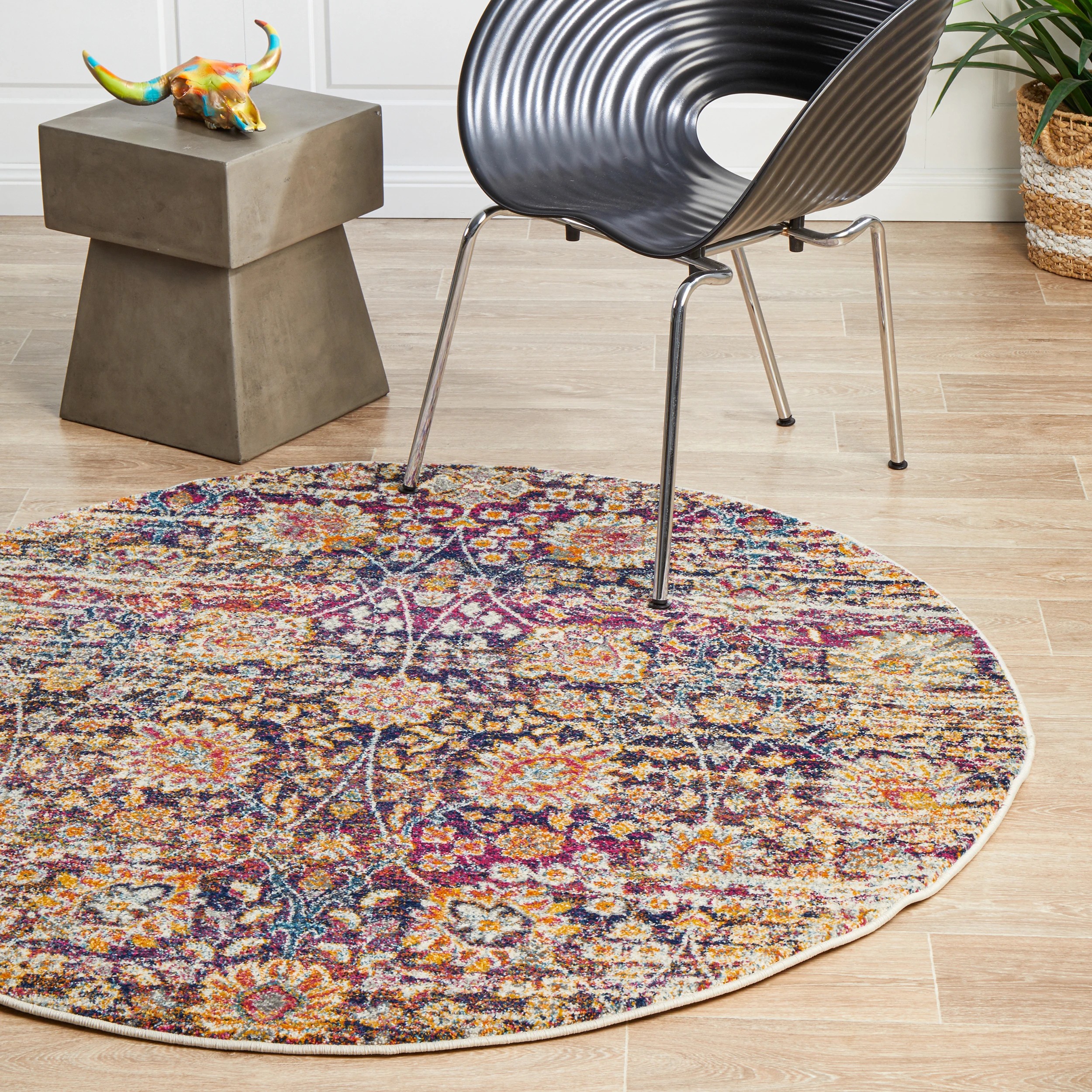 3 Common Ground Rugs Phantom 360 150x150 cm Rug - Blue, 3 of 9