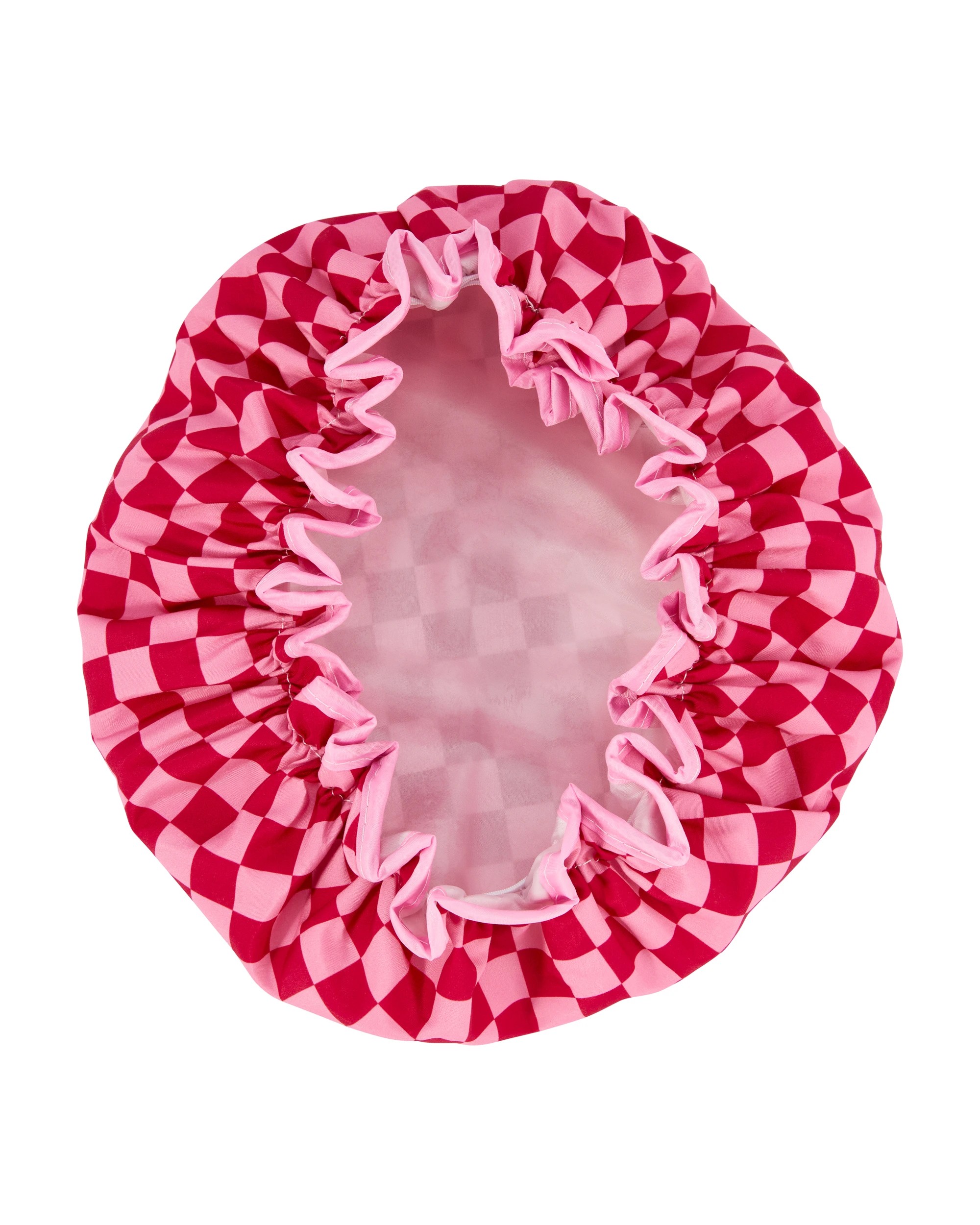 2 OXX Bodycare Shower Cap - Pink and Red, 2 of 4