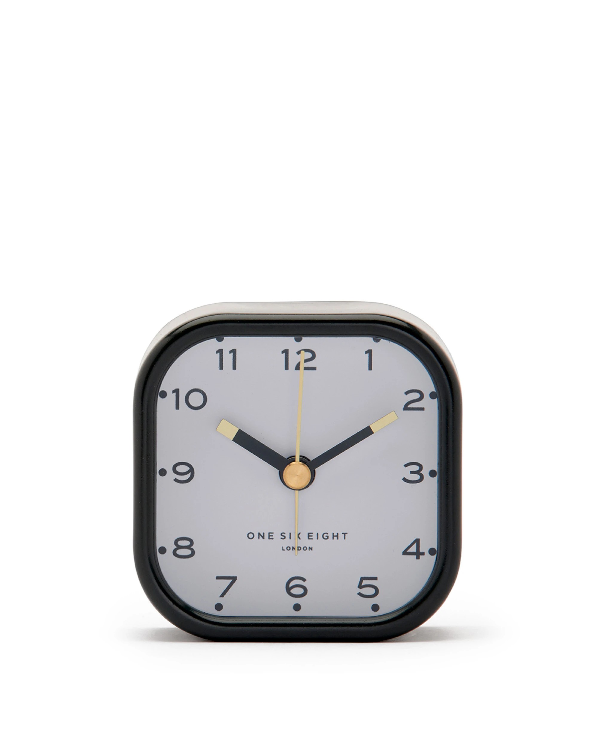 2 One Six Eight London Lisa Silent Alarm Clock - Grey / White - Grey, 2 of 3