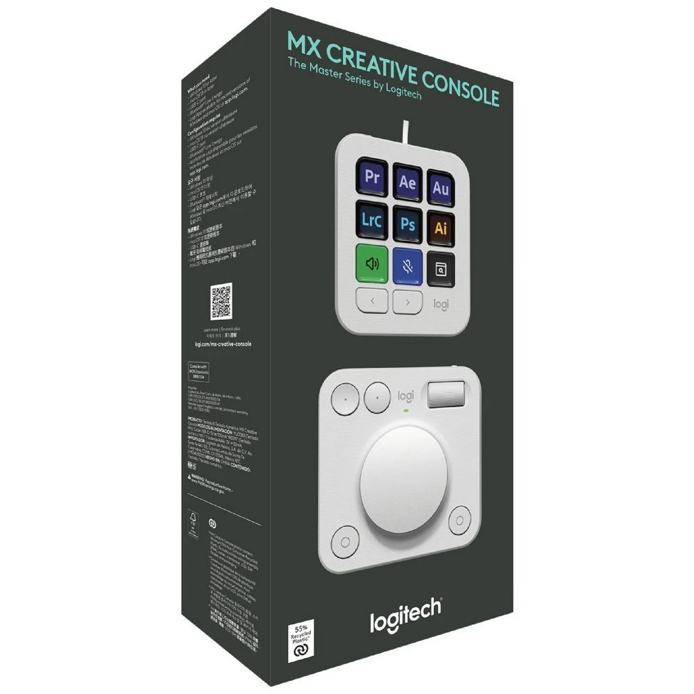 7 Logitech MX Creative Console Pale Grey, 7 of 7