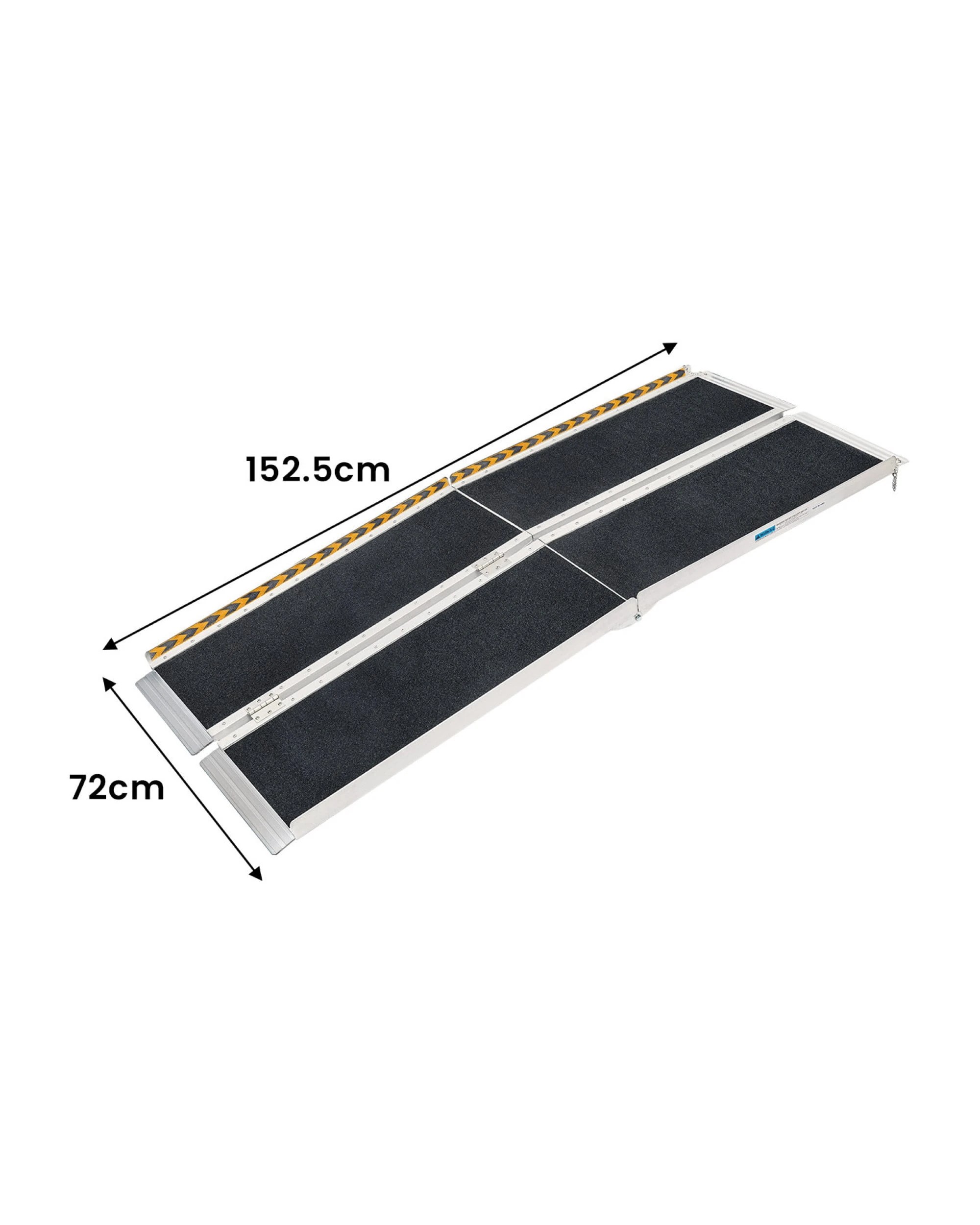 2 Kartrite 5FT Folding Aluminium Wheelchair Ramp Portable Suitcase Mobility Scooter Ramp Non-Slip 272kg Capacity, 2 of 7