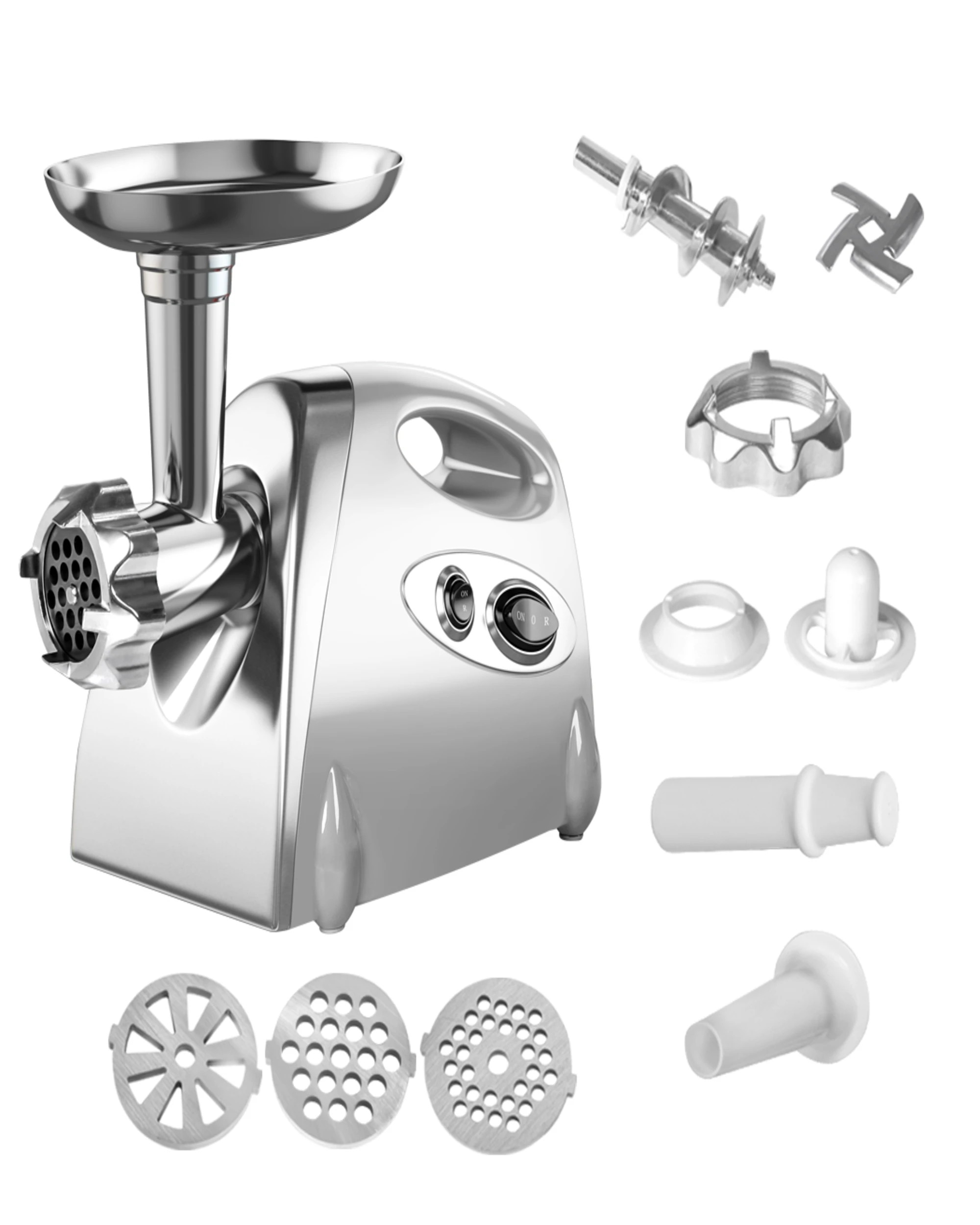 6 Spector 800W Electric Meat Grinder Mincer -Silver, 6 of 7