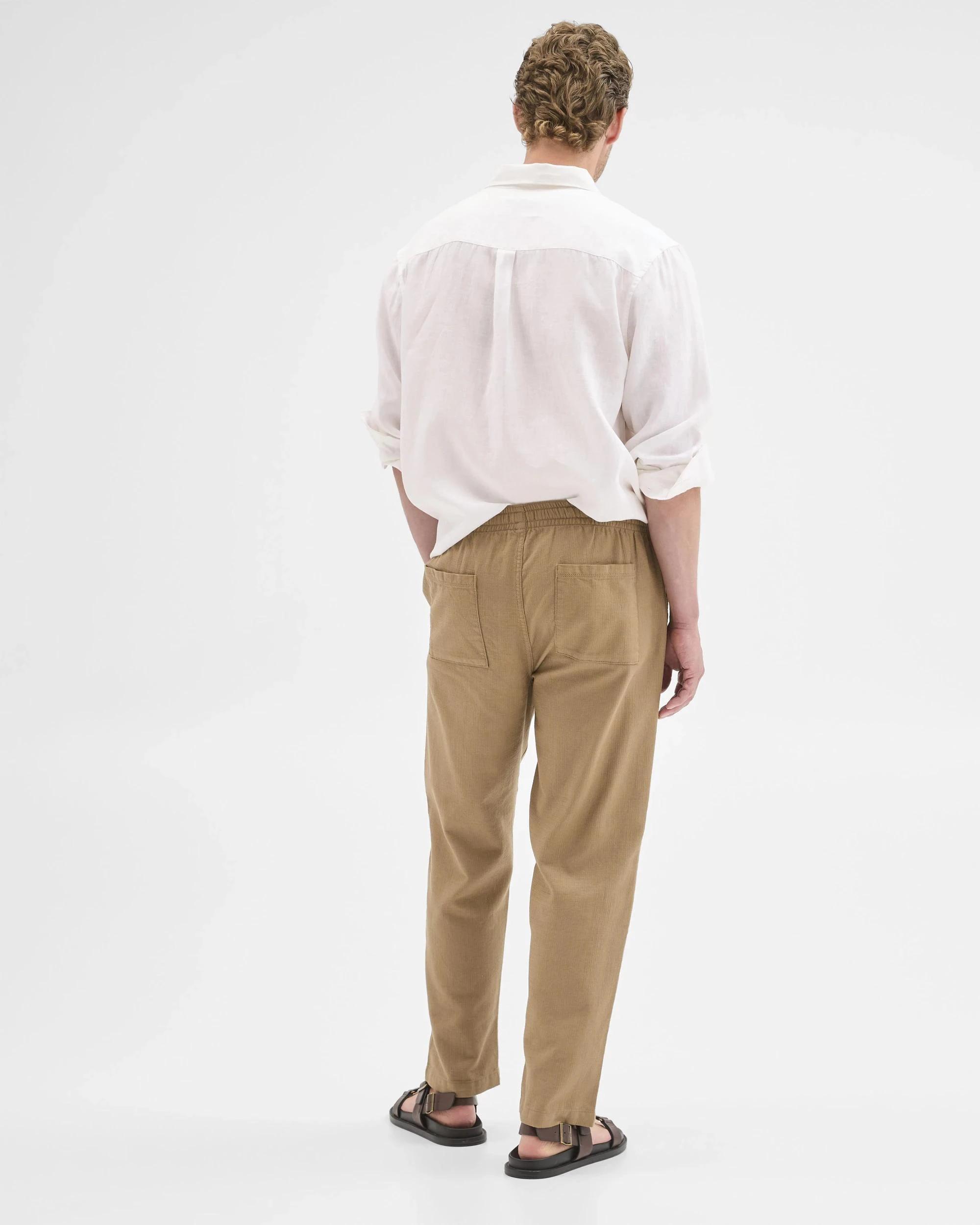 3 Target Australian Cotton Relaxed Textured Pants SEPIA TINT, 3 of 6