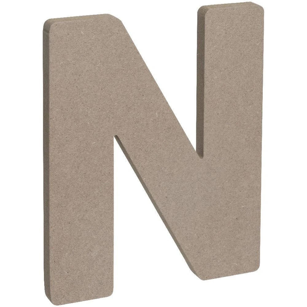 3 Born Wooden Alphabet Letter N 20cm, 3 of 3
