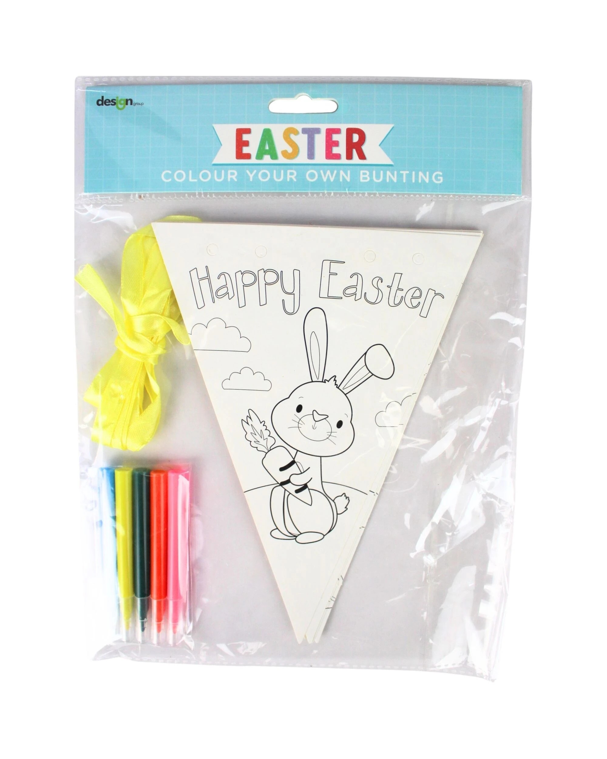 3 Design Group Colour Your Own Easter Flag Banner 2m - Plain, 3 of 4