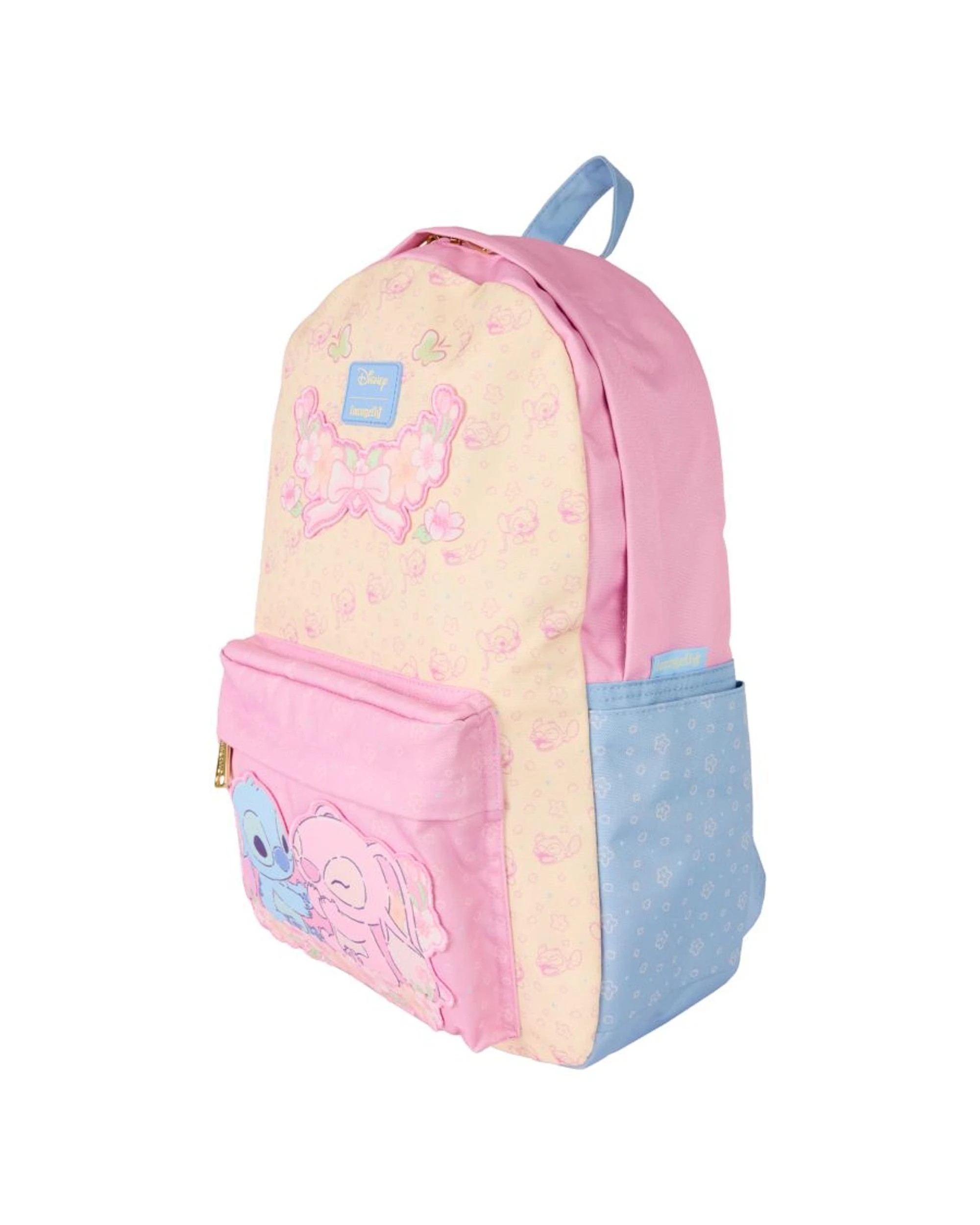 2 Loungefly Disney Lilo and Stitch Stitch and Angel All Over Print Nylon Full-Size Backpack, 2 of 4
