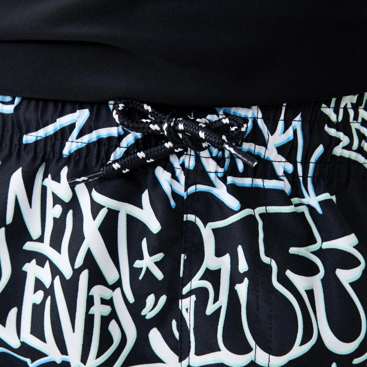 3 Print Swim Shorts BLACKBOOK GRAFFITI BLACK, 3 of 5