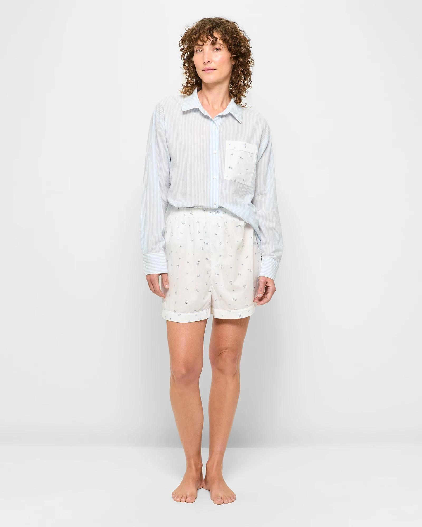 2 Target Australian Cotton Poplin Print Pyjama Set BLUE DITSY, 2 of 5