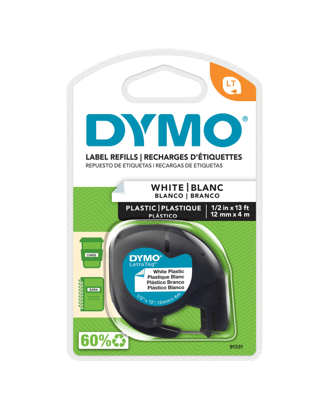 Dymo Letratag Plastic 