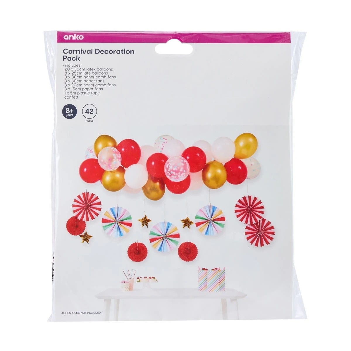 10 42 Piece Carnival Decoration Pack, 10 of 10