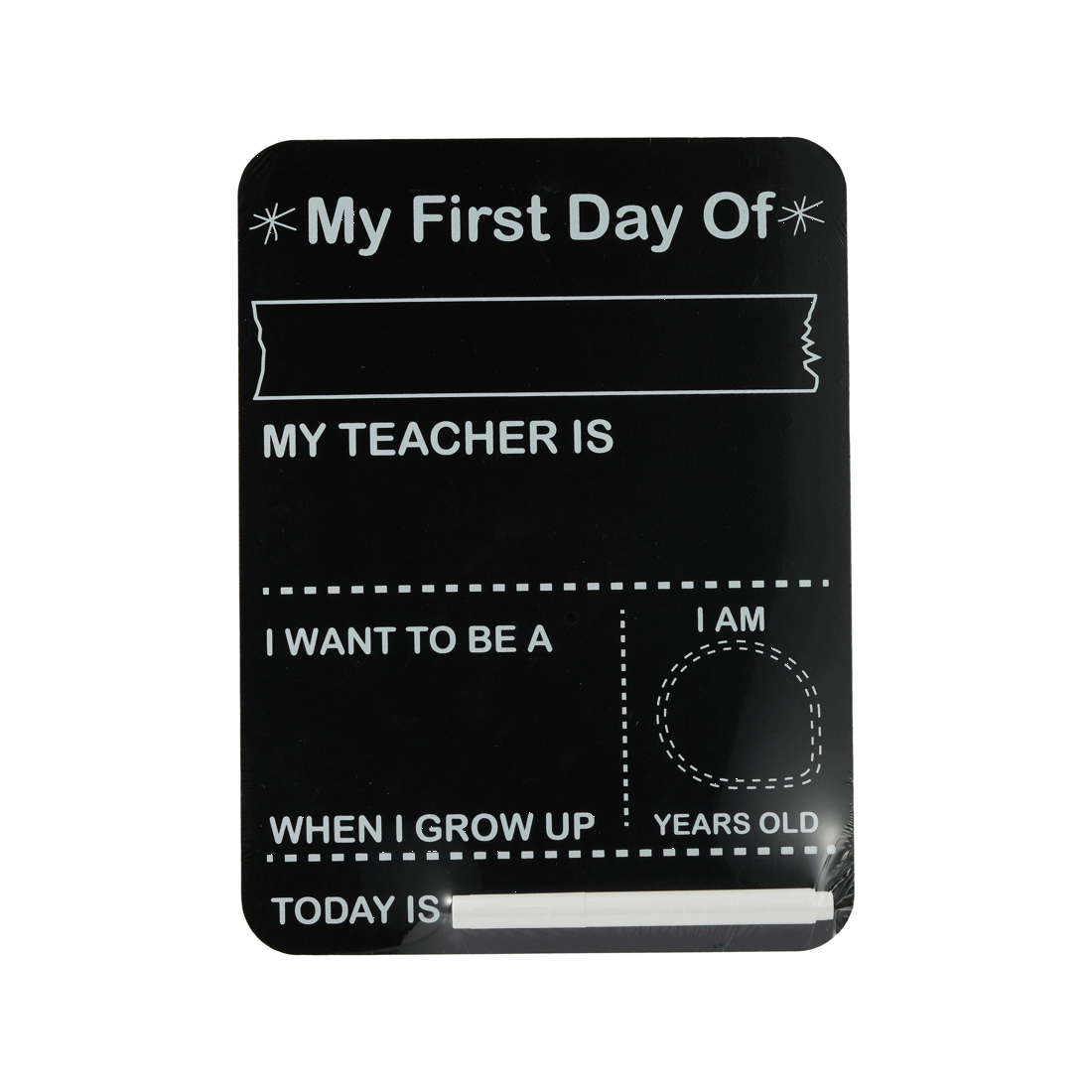 4 A4 My First Day Board - Black, 4 of 4