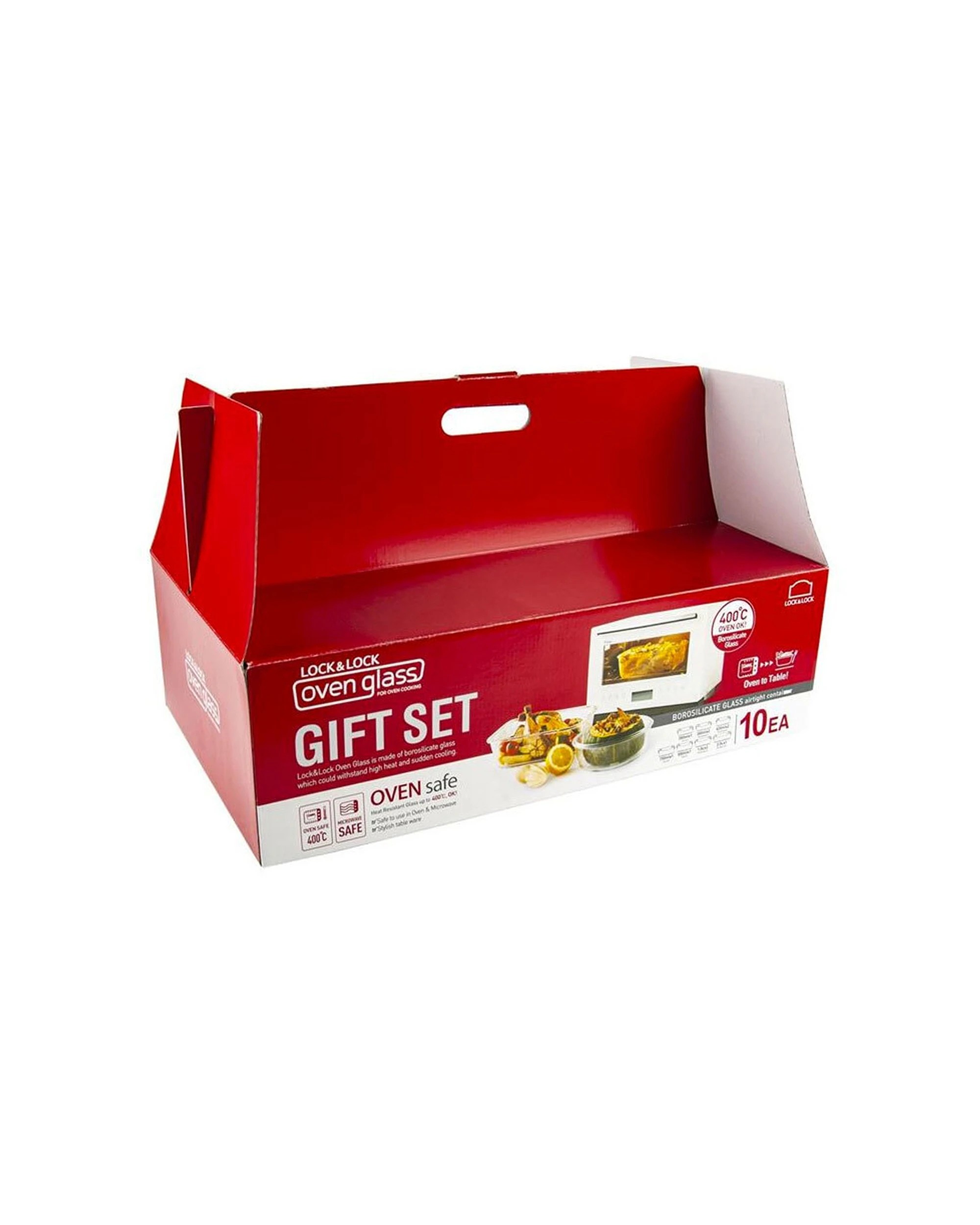 7 10pc Locknlock Oven Glass Gift Set Boroseal Heat Resistant Storage Containers
 - Clear, 7 of 7