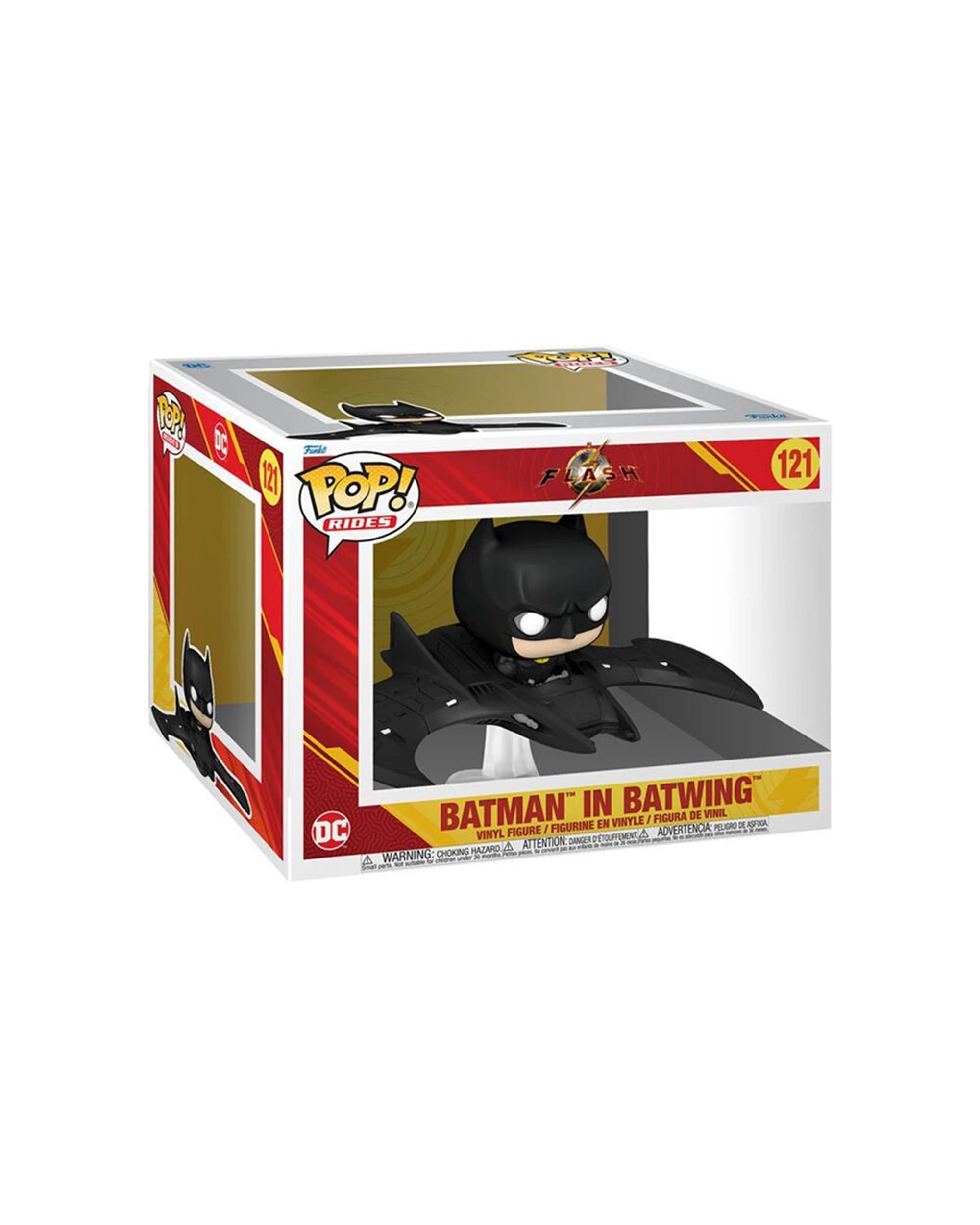 2 THE FLASH 2023 Funko The Flash Batman In Batwing Pop Ride Figure 5.3 Inch
 - black, 2 of 3