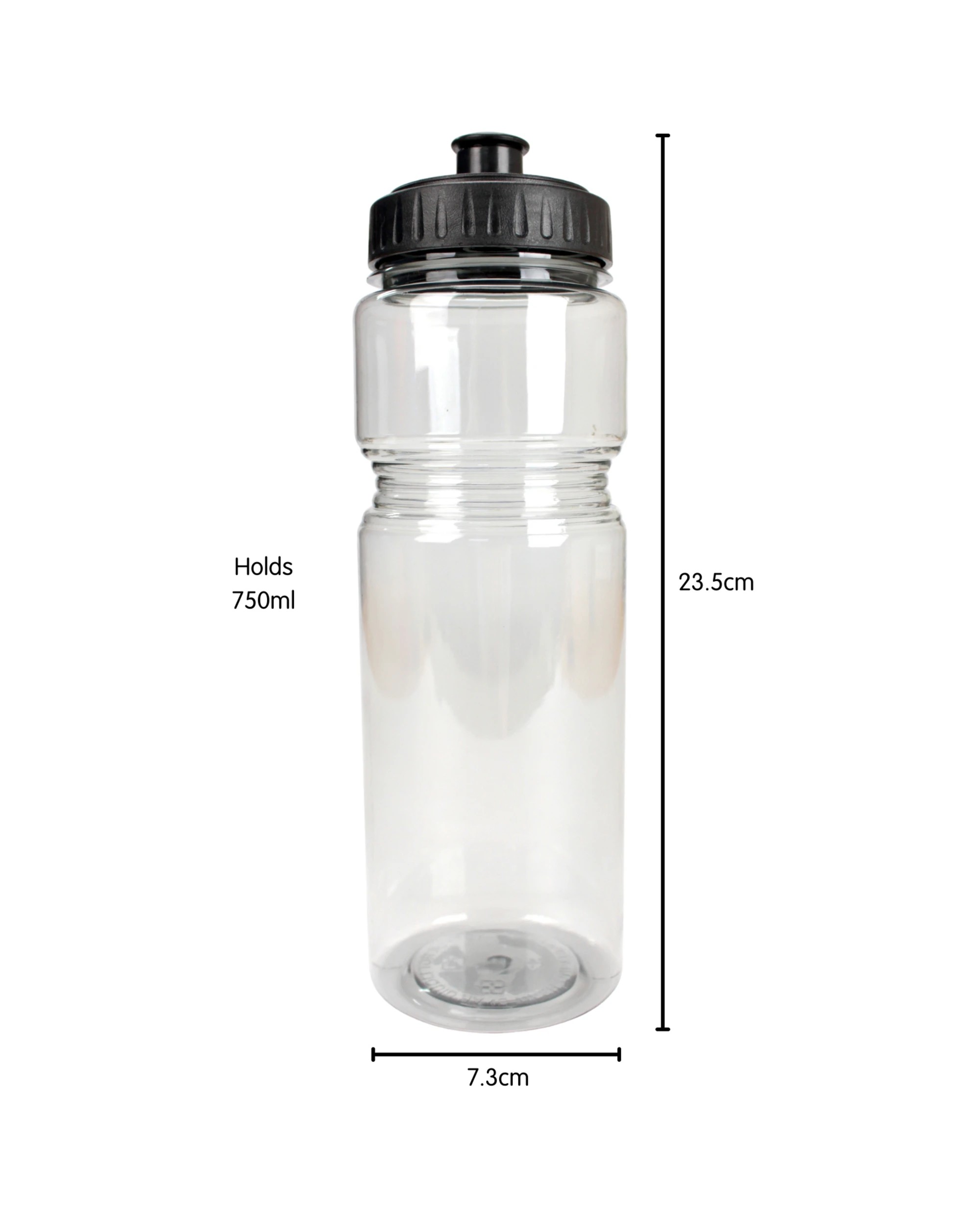 2 Partyrama 750ml Reusable Drink Bottle - Black, 2 of 2