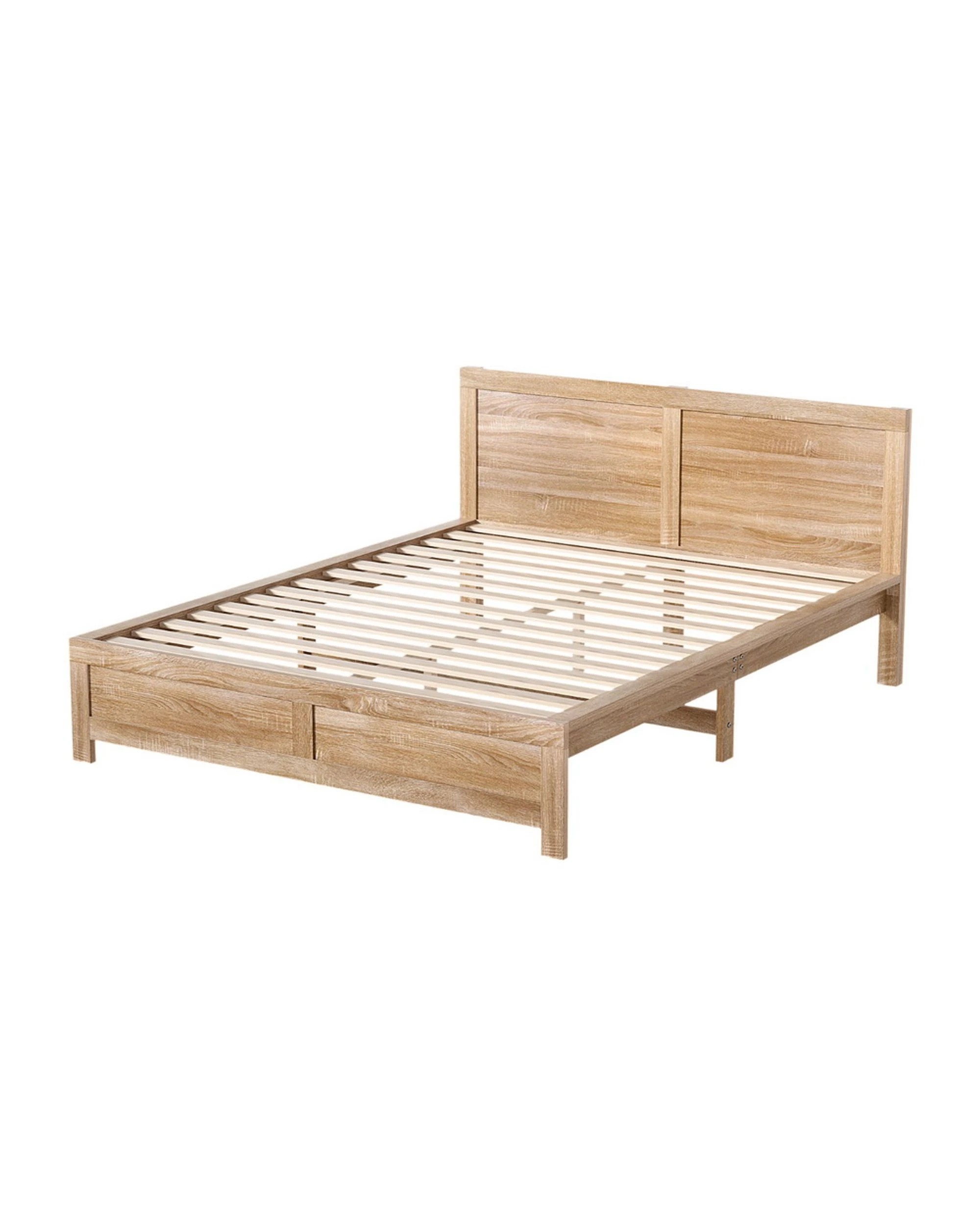 1 Artiss Bed Frame Queen Size - Natural, 1 of 5