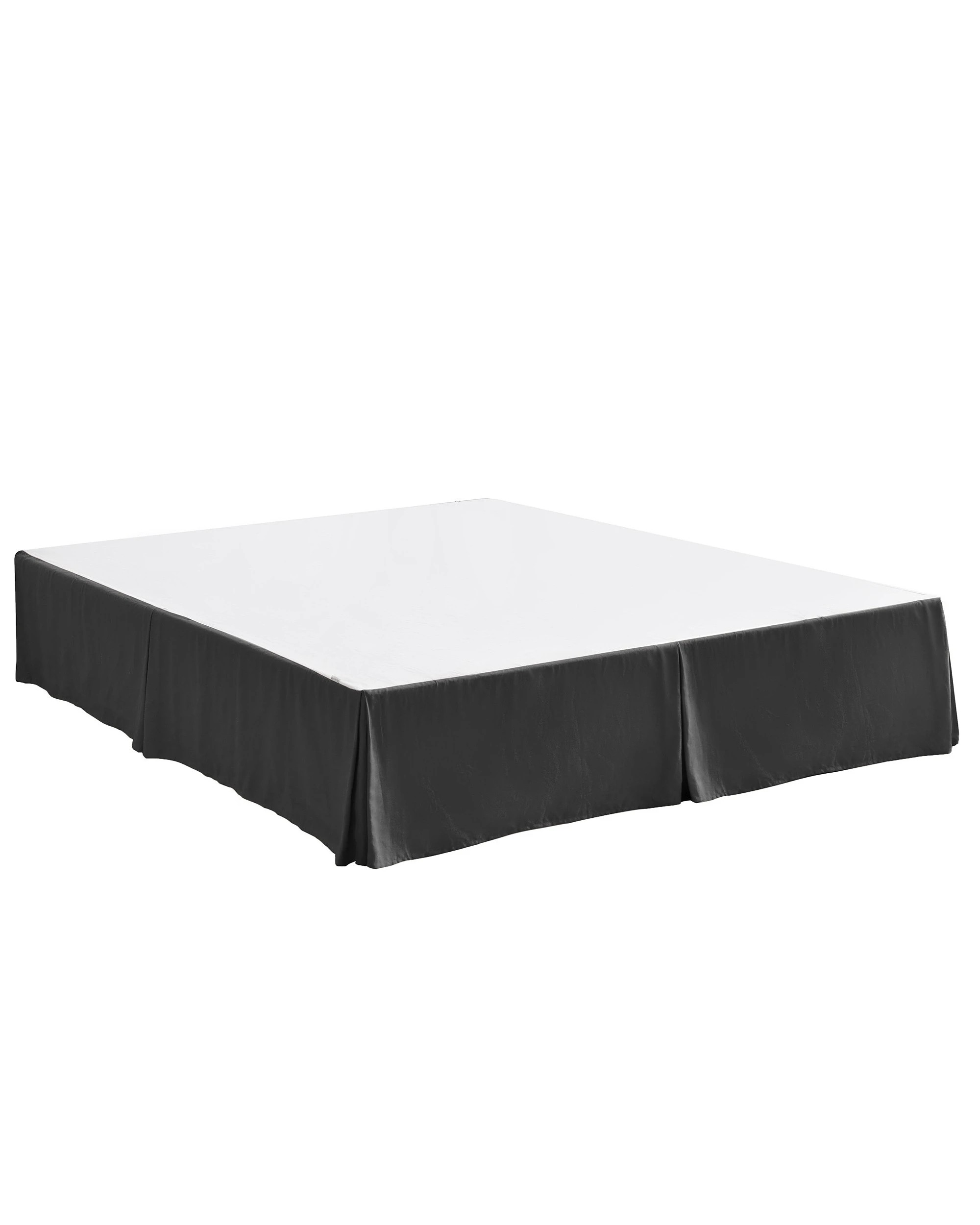 6 Dreamaker Linen Cotton Valance - King Bed - Charcoal, 6 of 7