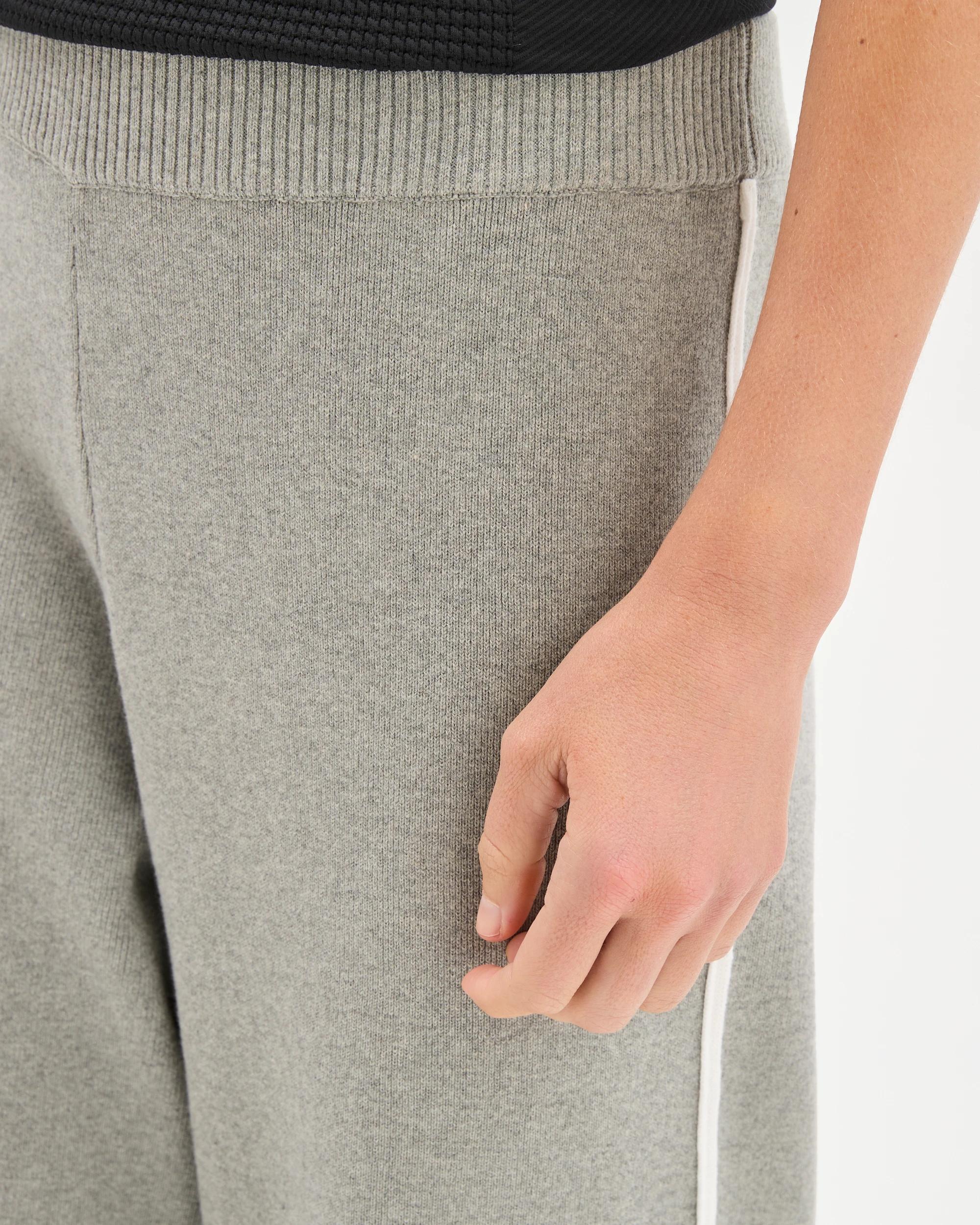 4 Target Active Australian Cotton Blend Side Stripe Wide Leg Pants GREY MARLE, 4 of 8