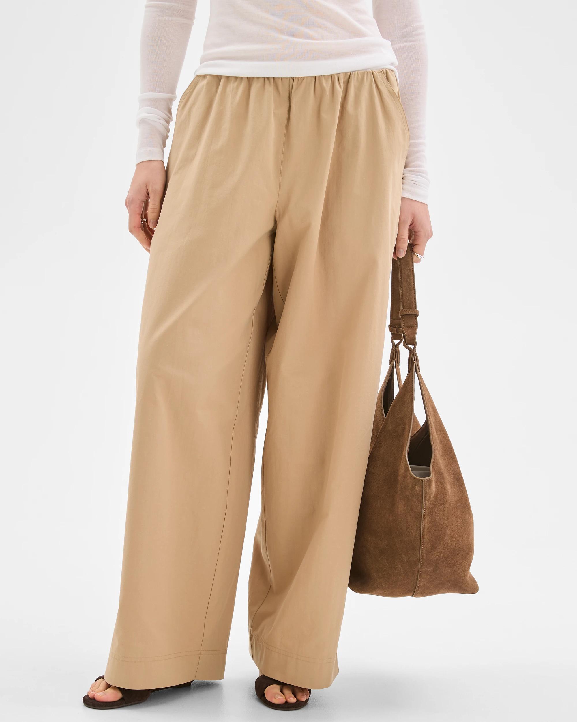 5 Lily Loves Australian Cotton Blend Wide Leg Barrel Pants DARK STONE, 5 of 7