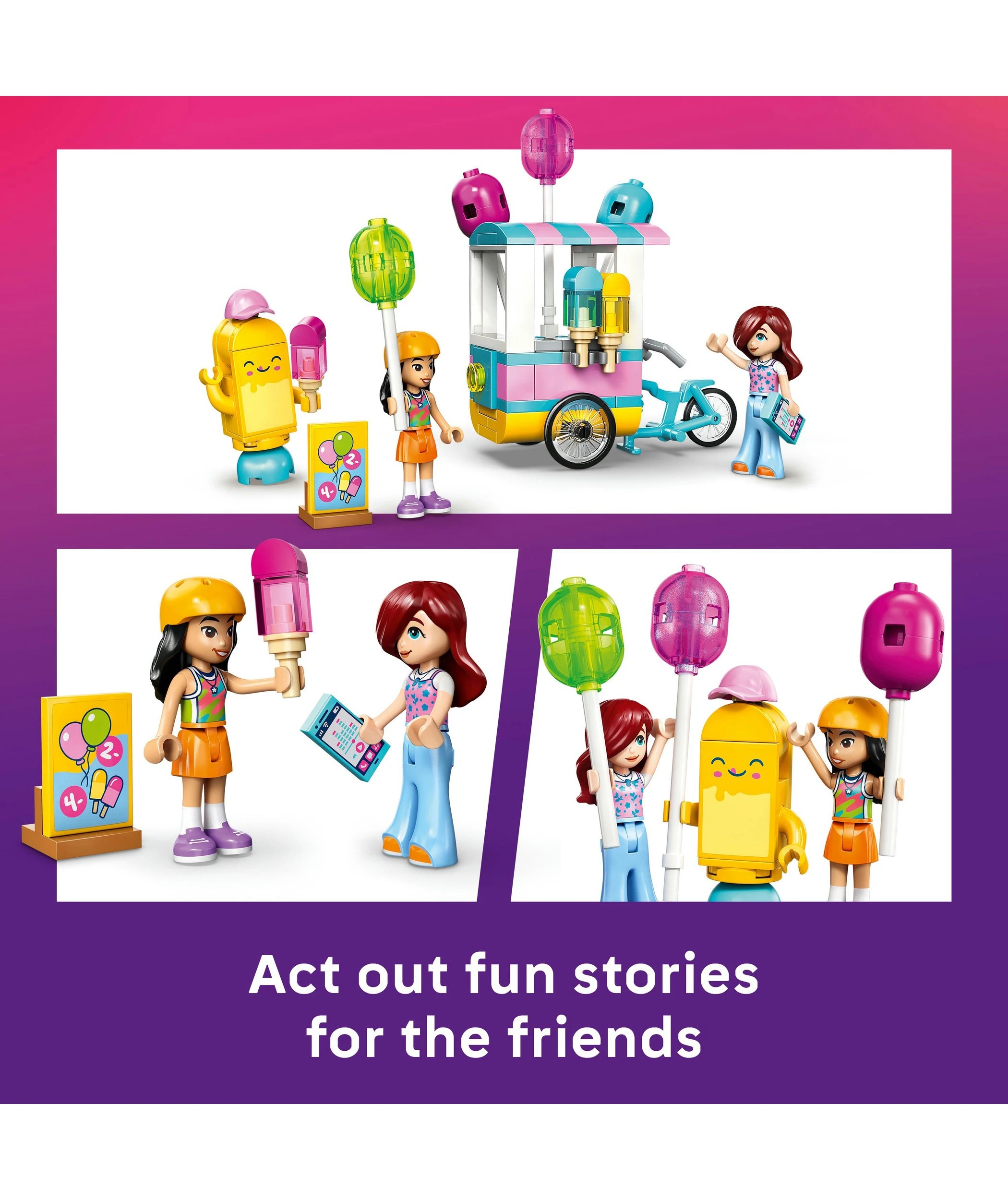 4 LEGO® Friends Ice Cream & Balloon Stand 42692 - Multi, 4 of 6