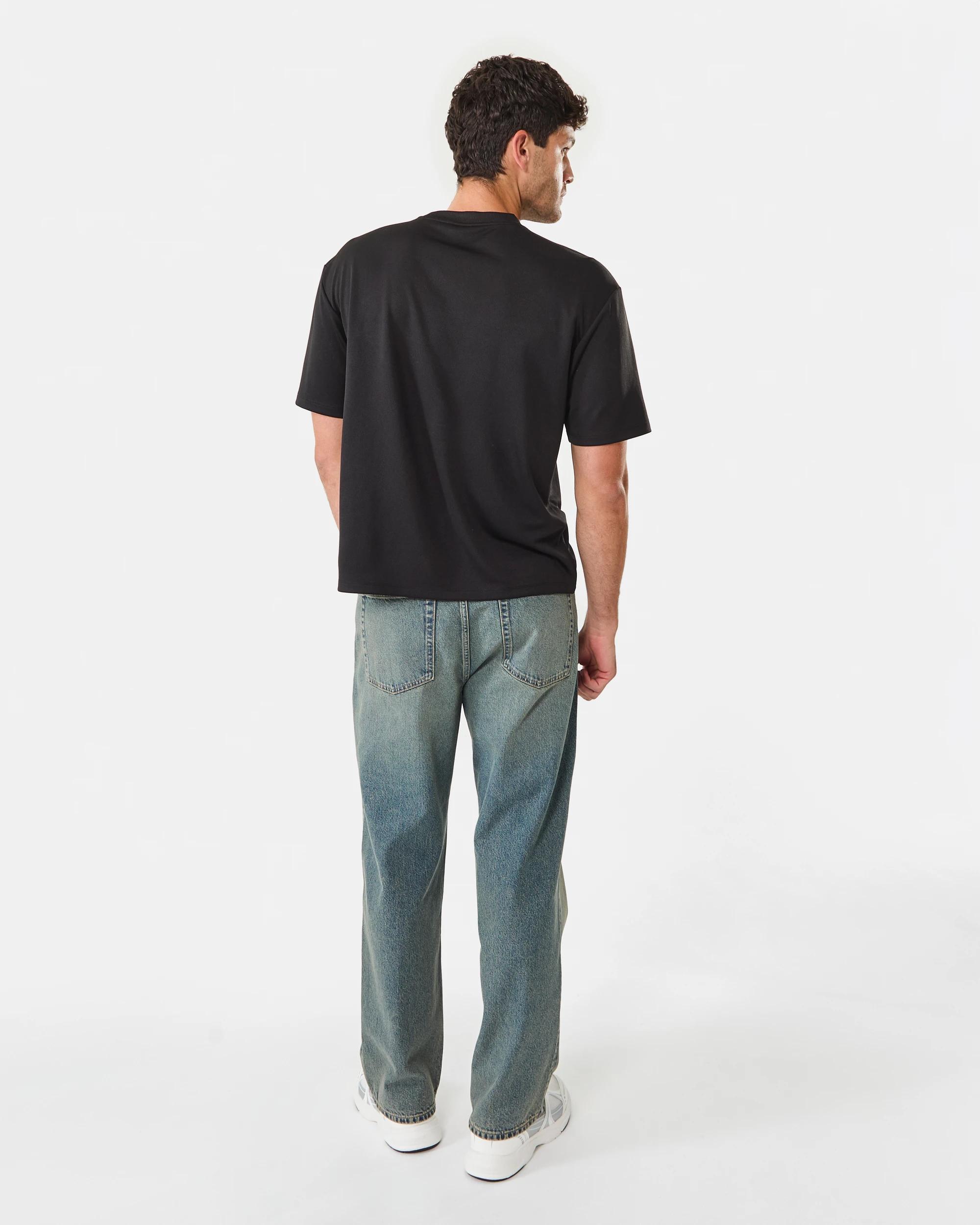 4 Mesh Boxy Print T-shirt Black, 4 of 9