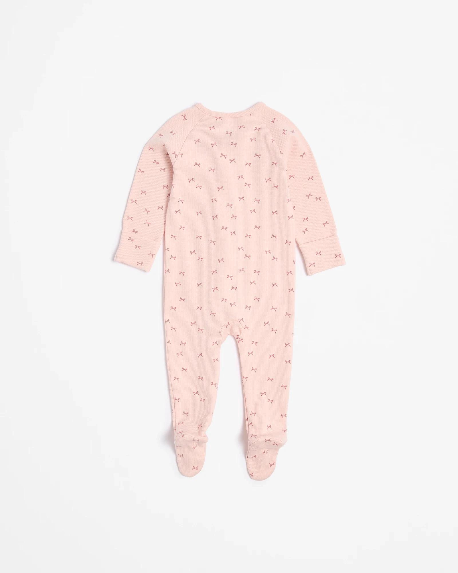 4 Target Baby Baby Organic Cotton Waffle Frill Coverall ROSE PINK MARLE, 4 of 4