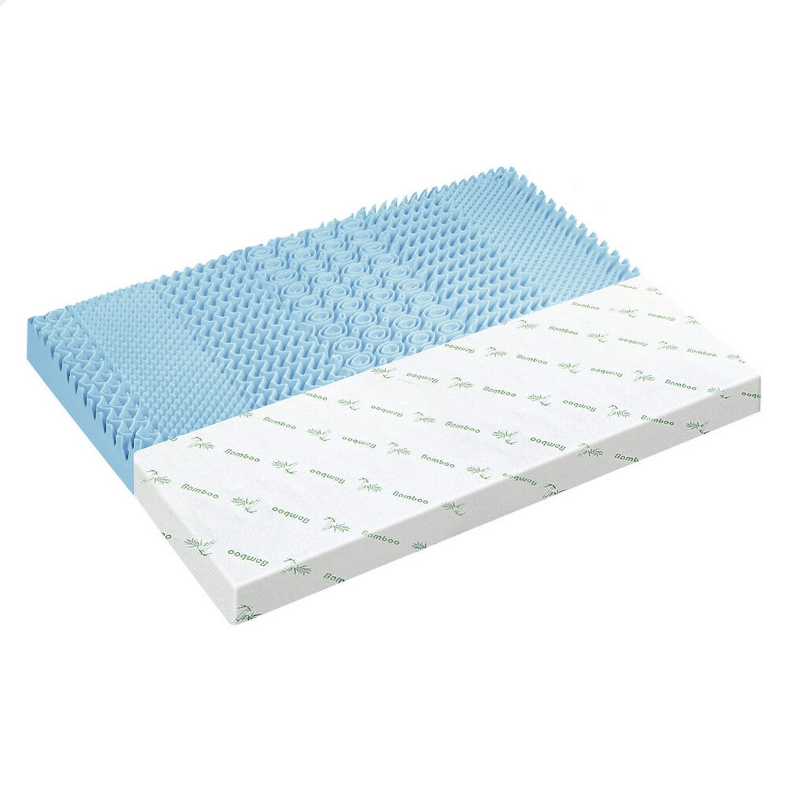 1 Starry Eucalypt Memory Foam Mattress Topper 7-Zone 5cm - Double Bed, 1 of 7