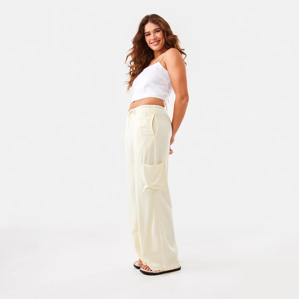5 Sleeveless Tie Back Crop Top White, 5 of 10