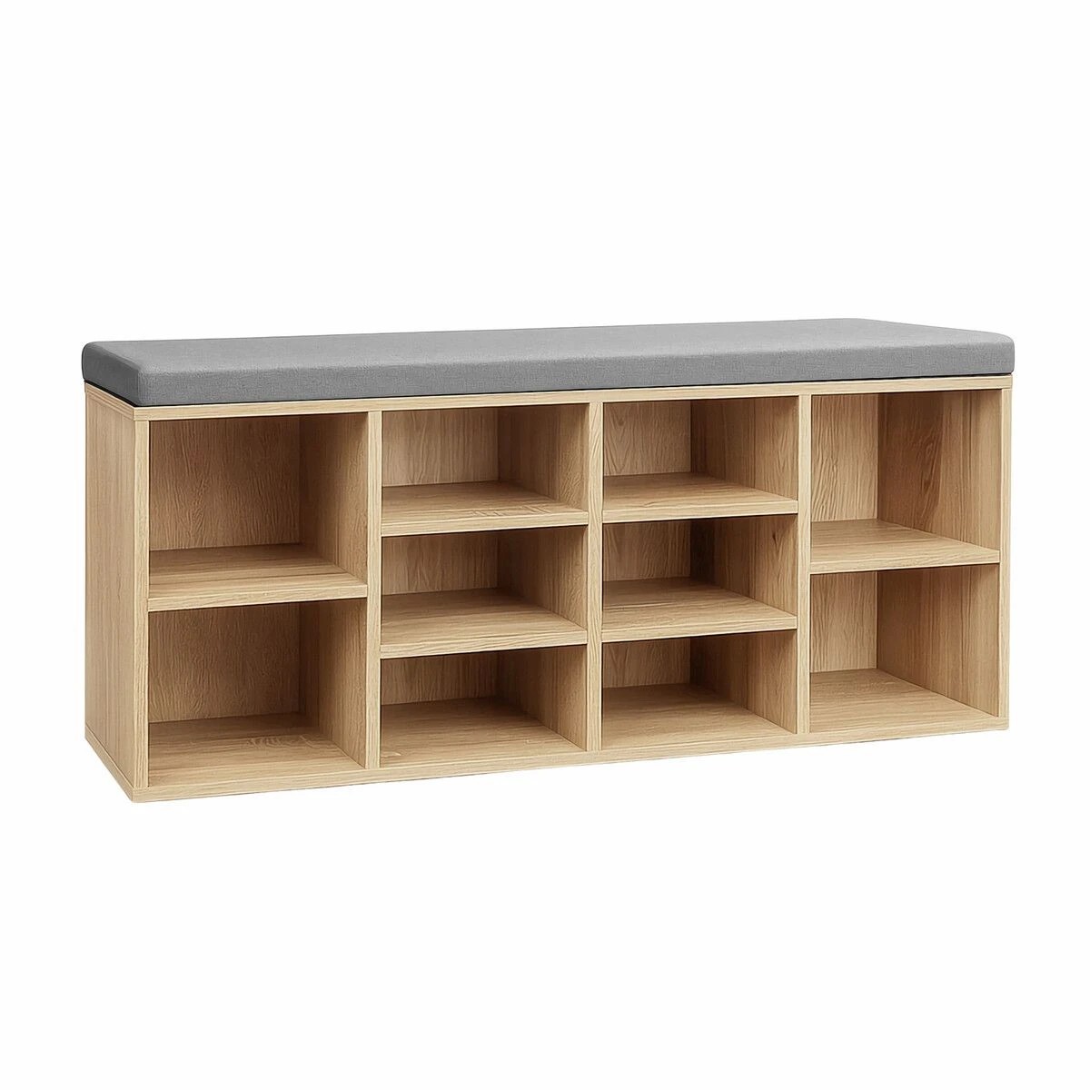 1 Ausway Wooden Shoe Rack Storage Bench, 1 of 5