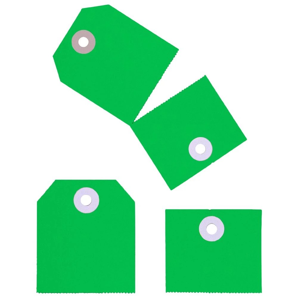 2 Avery 2-in-1 Tags Green 100 Pack, 2 of 4