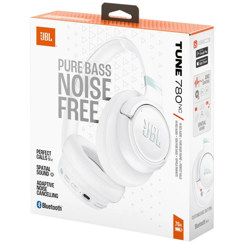 7 JBL Tune 780 Wireless Headphones White, 7 of 8