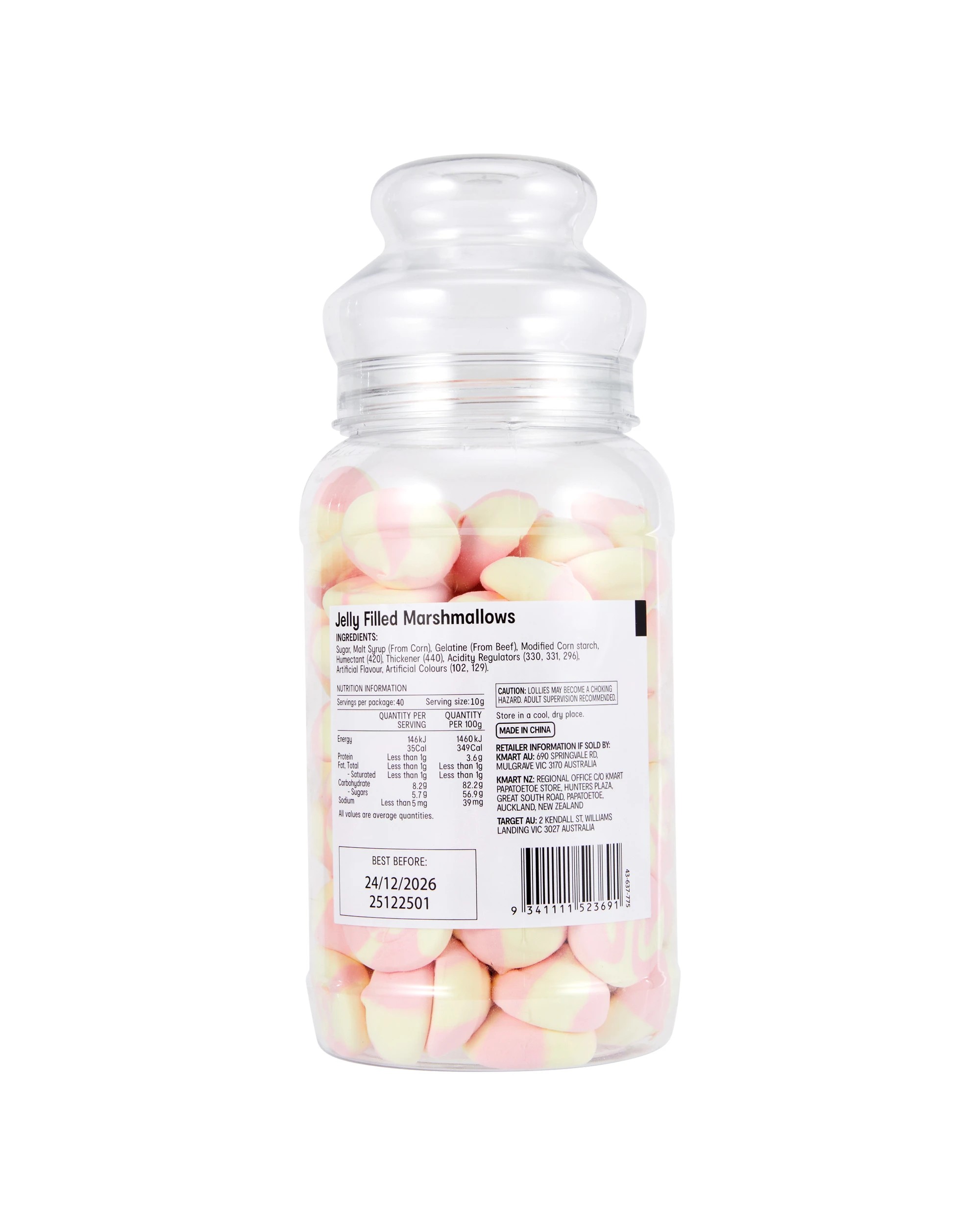 5 Strawberry Flavoured Jelly Filled Marshmallows 400g, 5 of 5