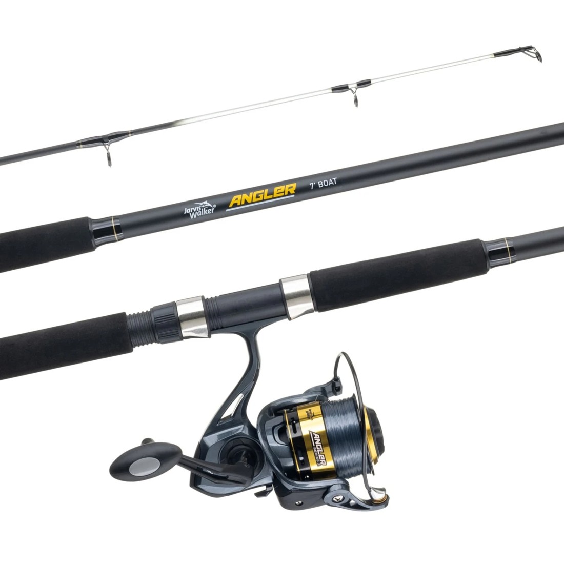 1 Jarvis Walker Angler Series 2 Boat Combo - 7ft., Black and Grey, 1 of 10