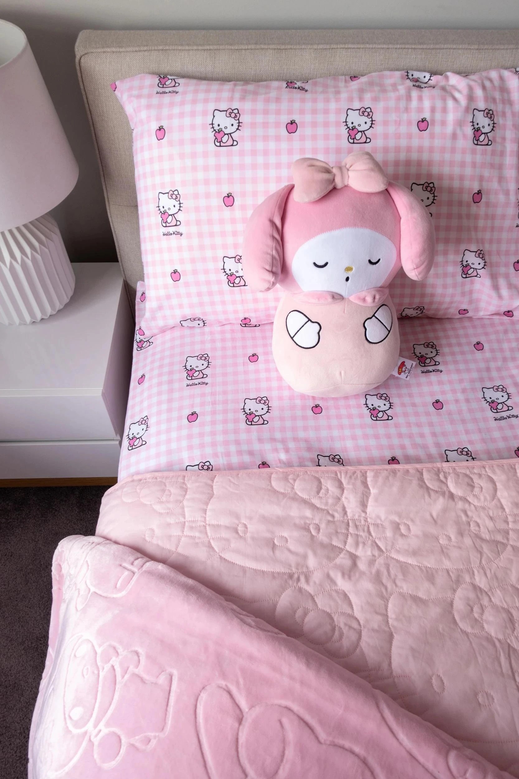 3 Hello Kitty Kids Fitted Sheet Set - Double Bed - Pink, 3 of 6