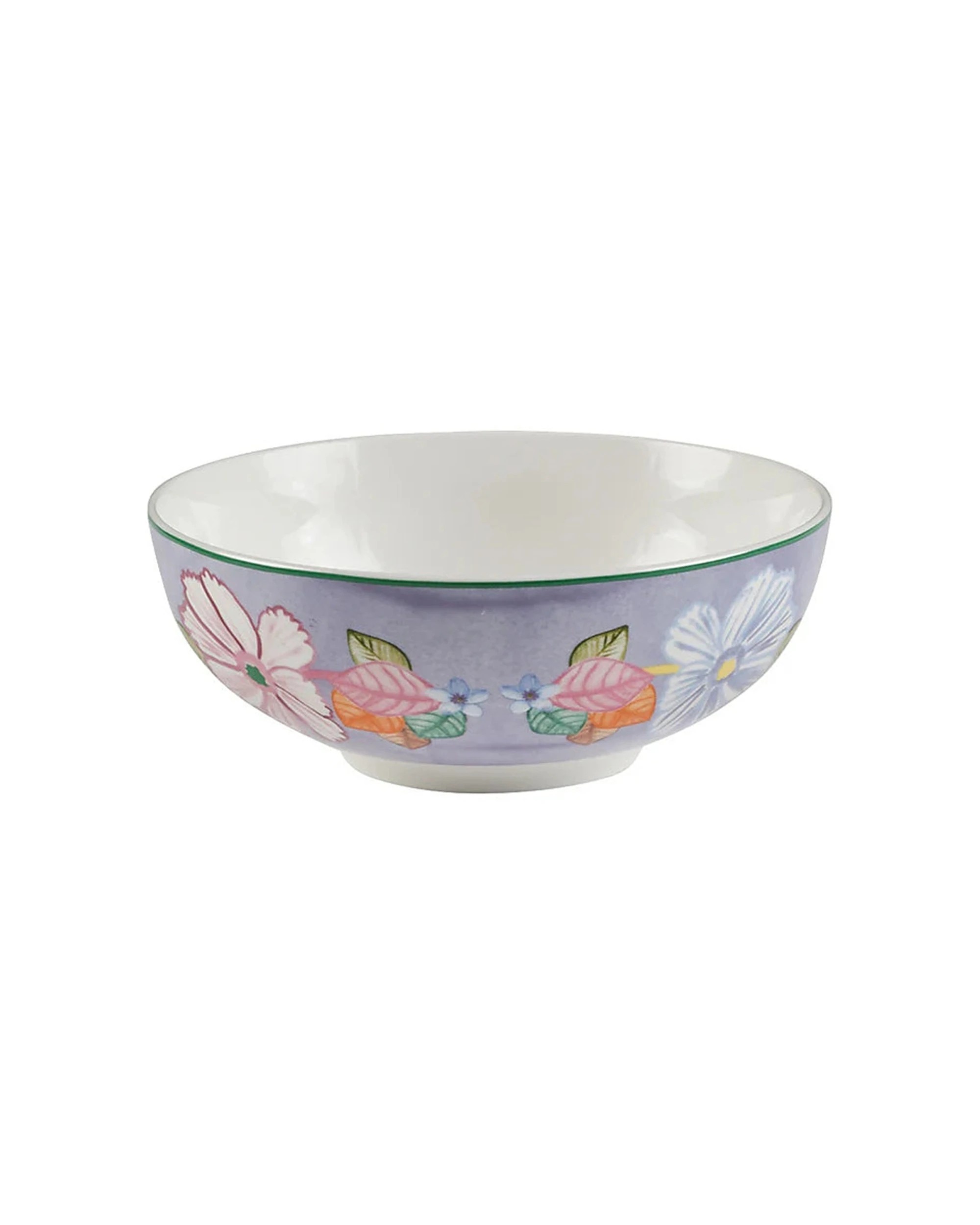 1 Maxwell And Williams Poppy Love Coupe Bowl Porcelain 16x6cm Microwave Safe - White, 1 of 2