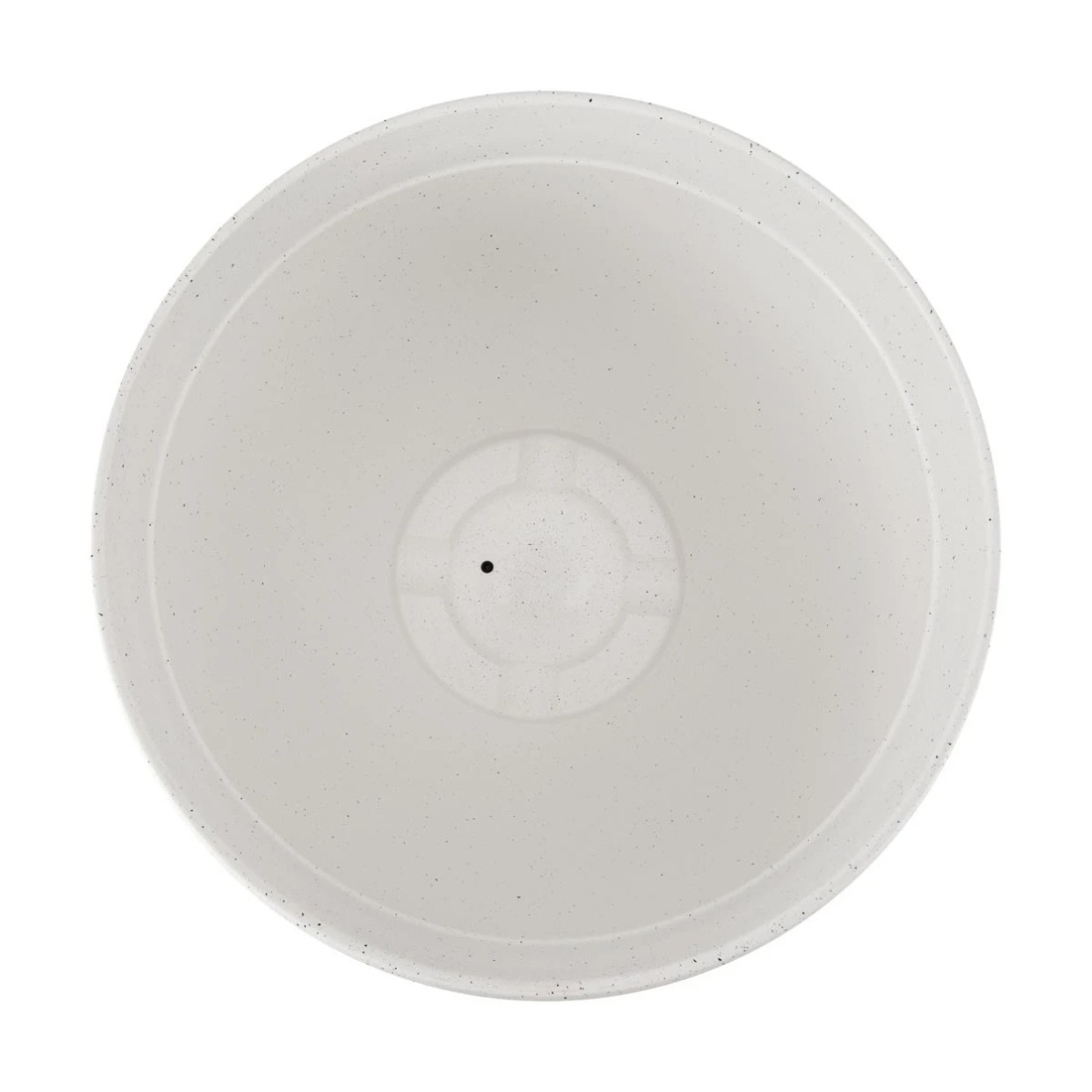 2 49cm White Textured Plastic Pot, 2 of 3