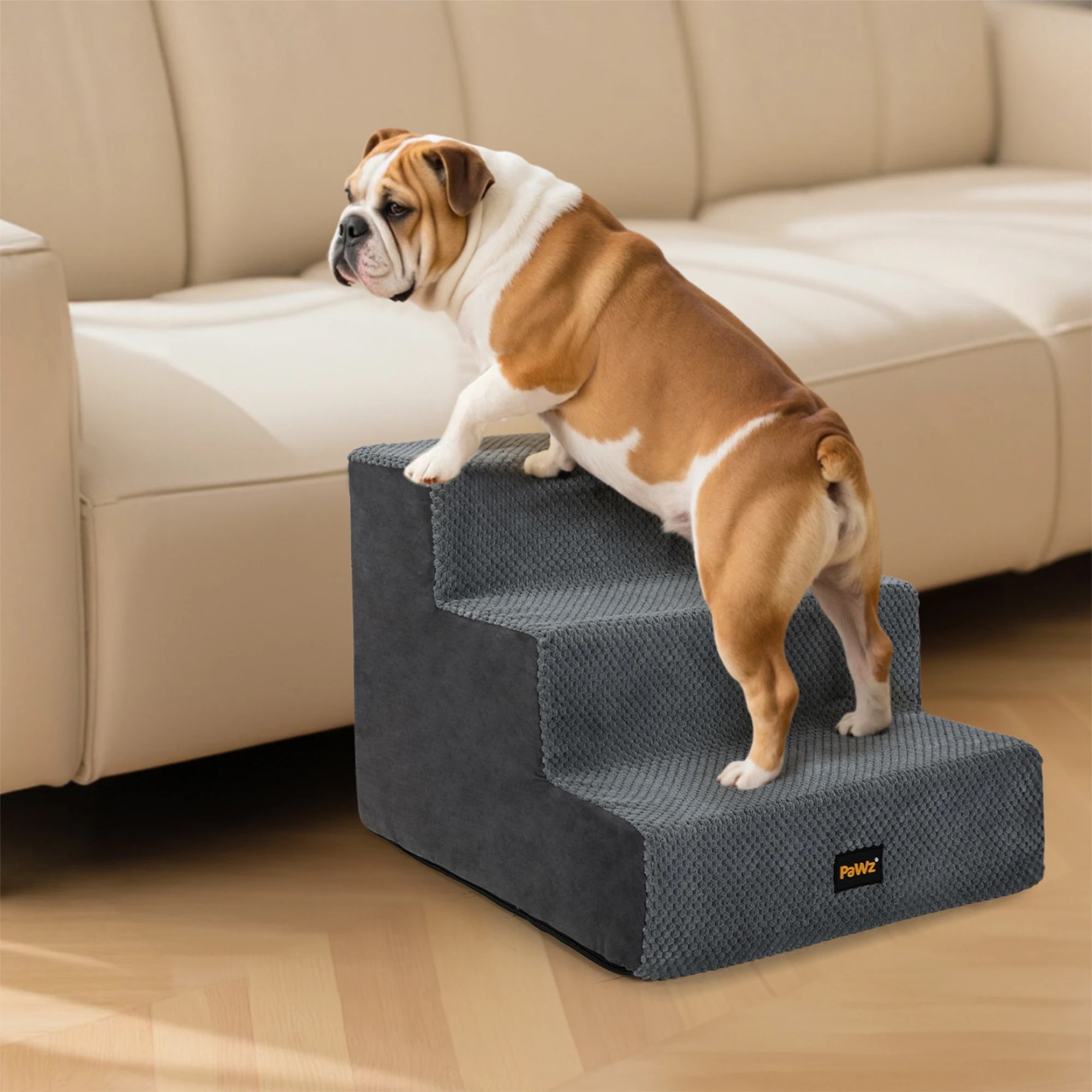 7 Pawz Dog Ramp Pet Foam Steps 3 Stairs, 7 of 9