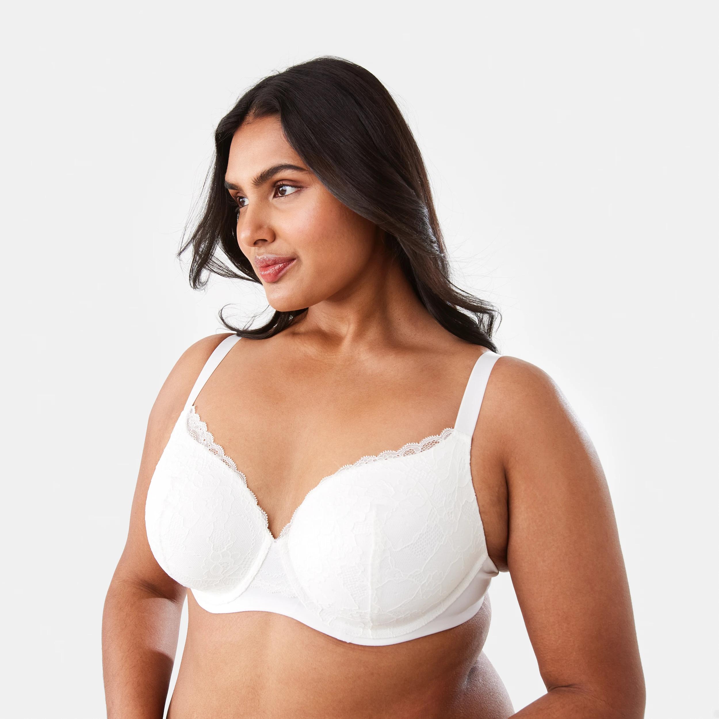 2 Full Figure Lace T-Shirt Bra INTIMATES OFF WHITE, 2 of 6