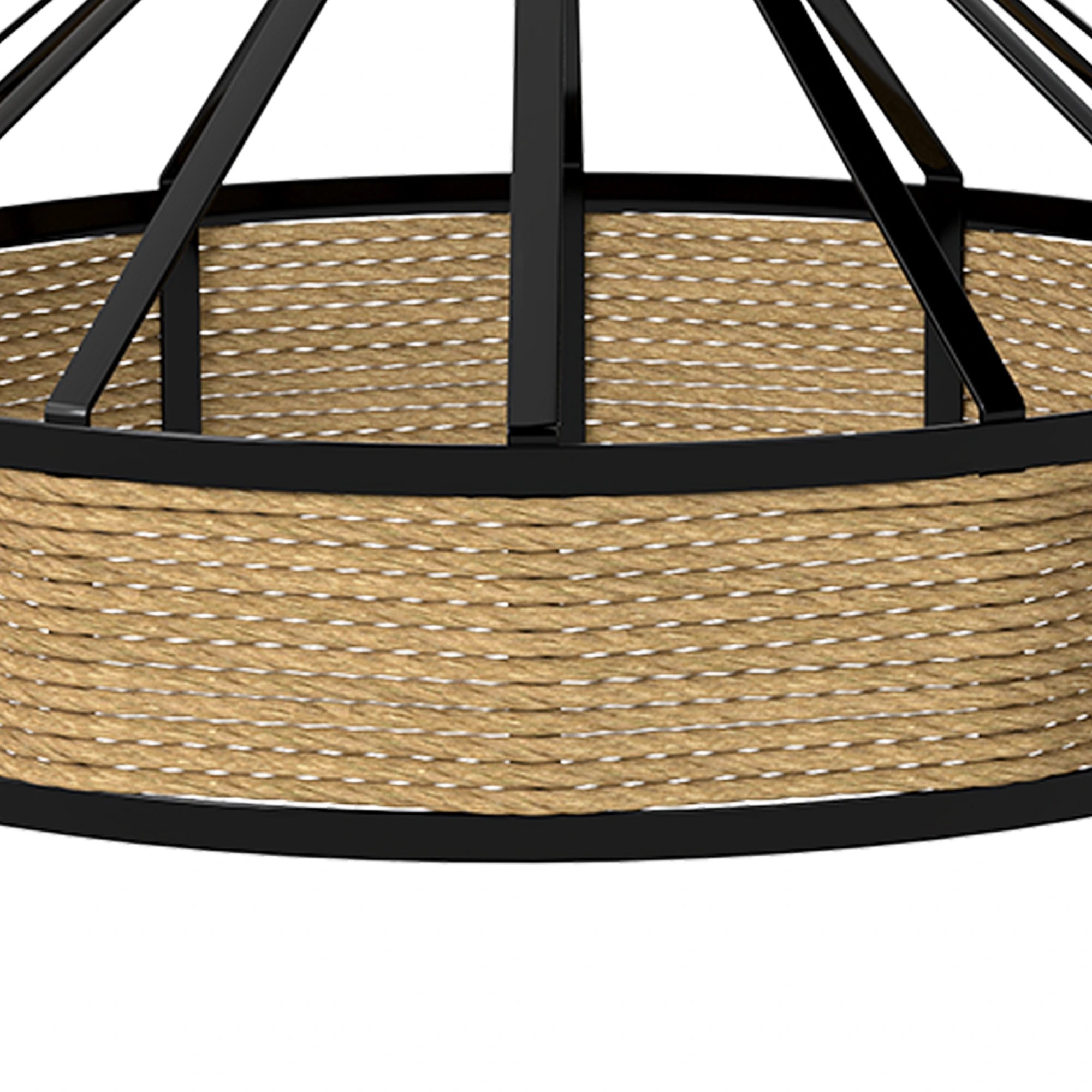 3 Emitto Ceiling Pendant Light Shade Vintage Lamp Shade Light Cover Home Decor - Black, 3 of 5