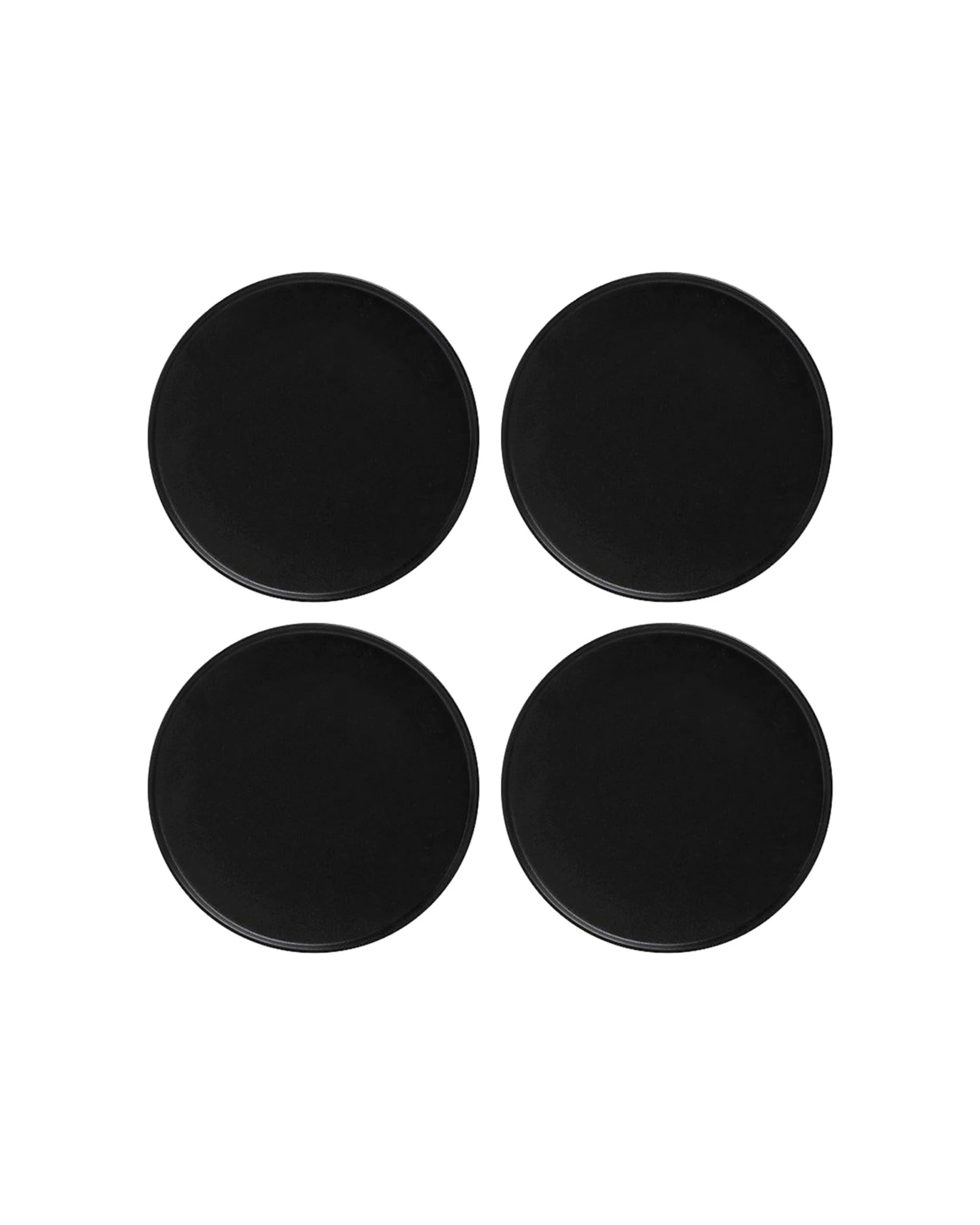 1 Maxwell & Williams 4x Caviar High Rim Plate Porcelain Set 21cm - Black, 1 of 3