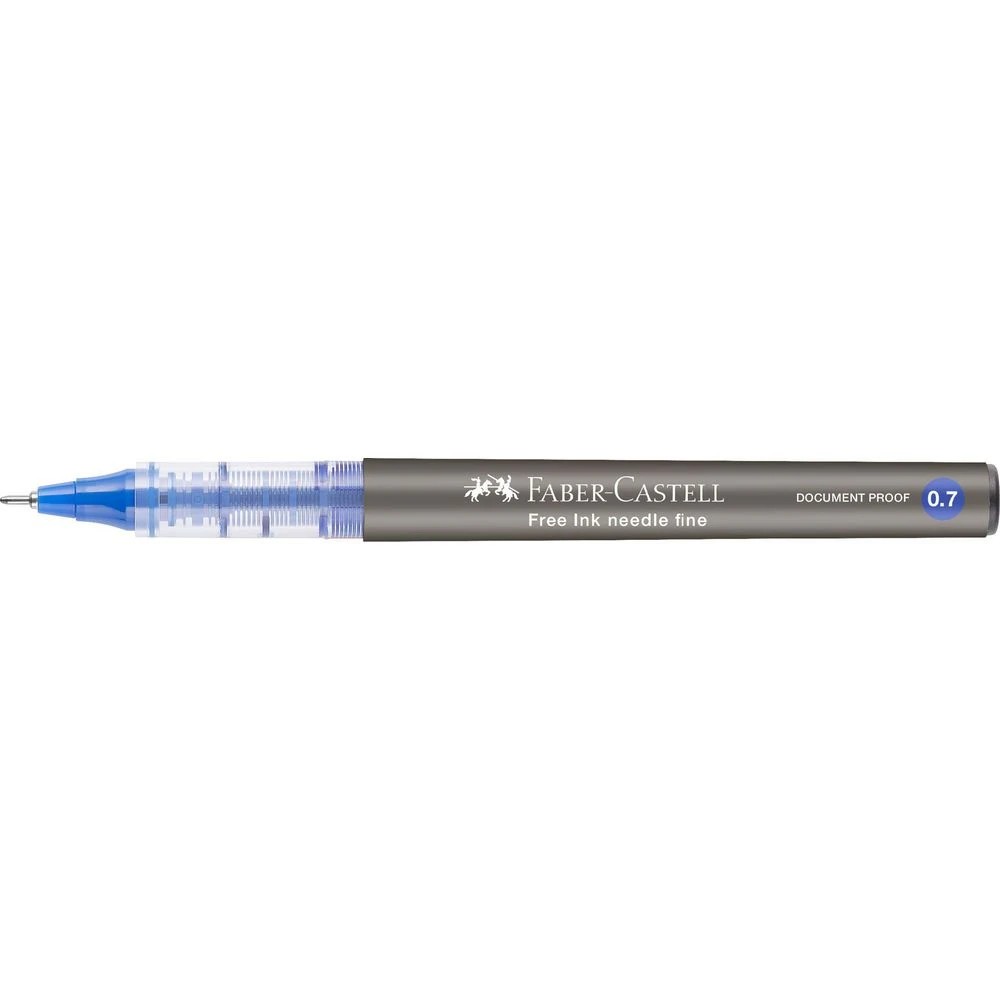 3 Faber-Castell Free Roller Rollerball Pen 0.7mm Blue, 3 of 8