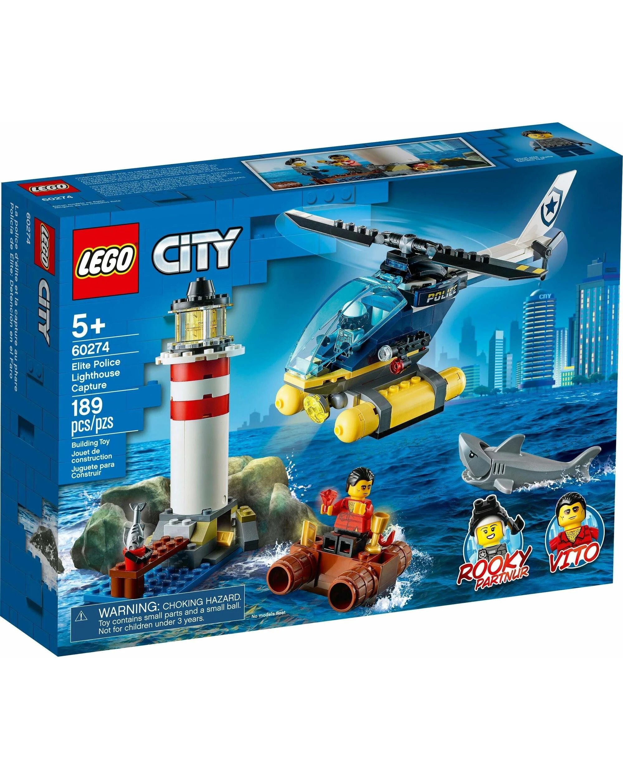 1 LEGO 60274 Police Lighthouse Capture: Helicopter & Crook Chase, 1 of 5
